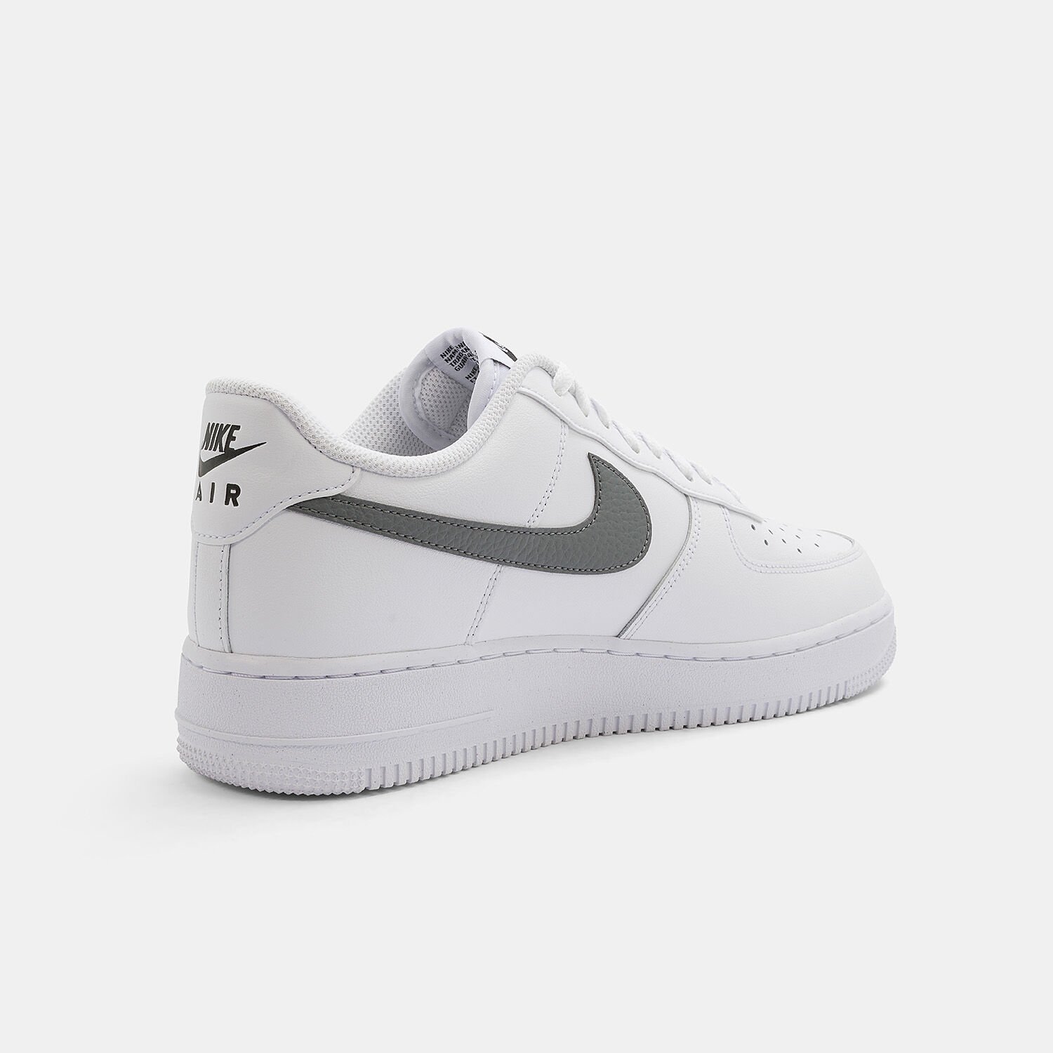 White air force grey hot sale tick