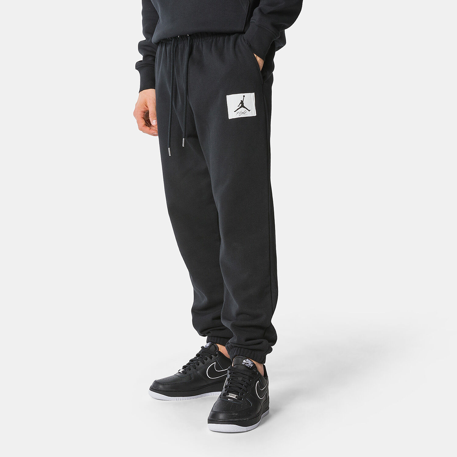 Black and white jordan hot sale pants