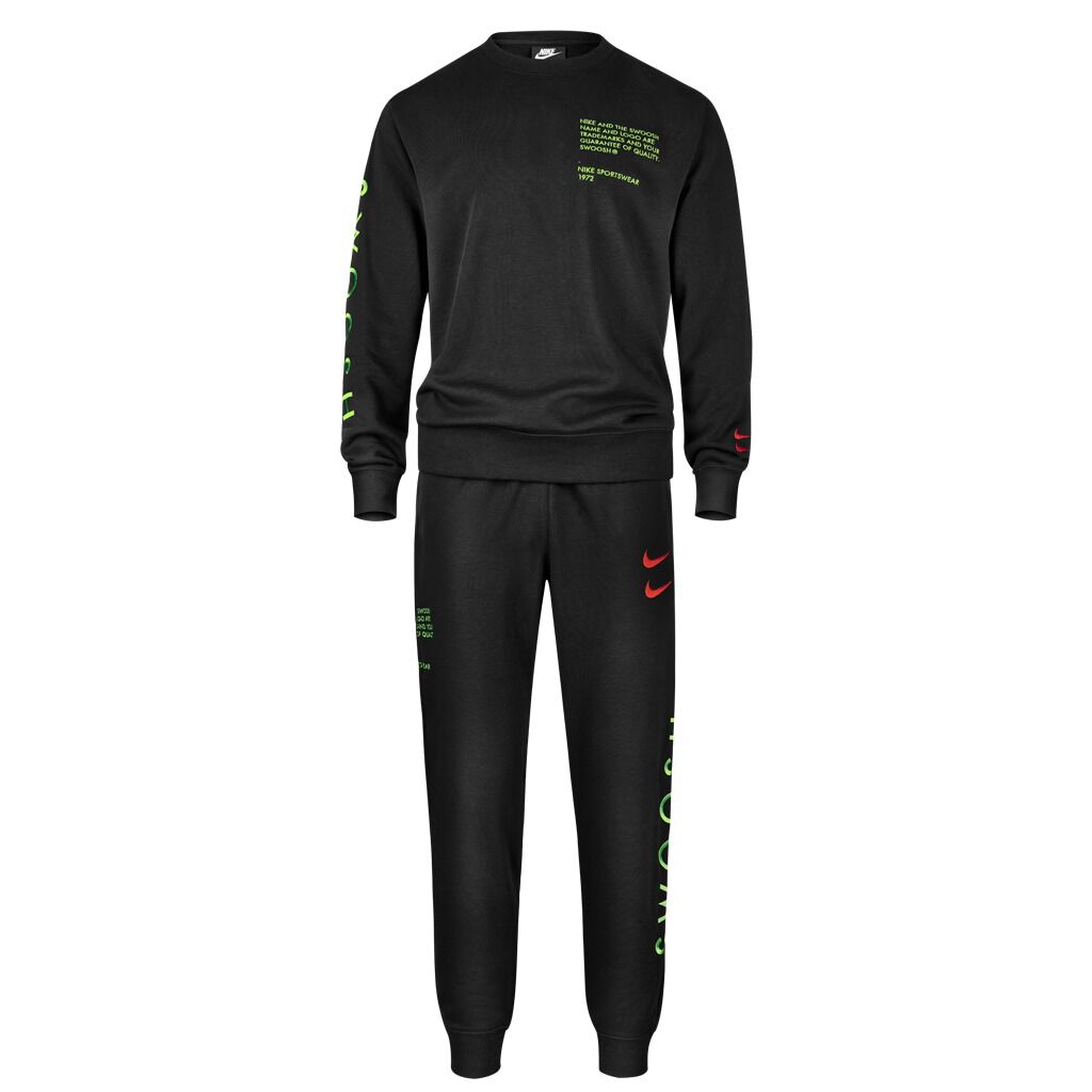 SWEATSHIRT NIKE SPORTSWEAR SWOOSH black | AW LAB