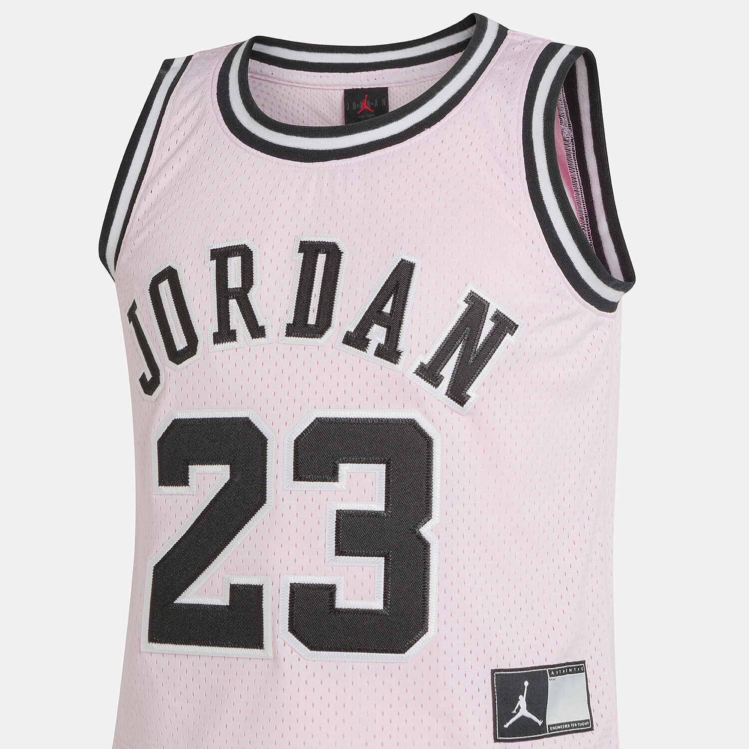 Pink and on sale white jordan jersey
