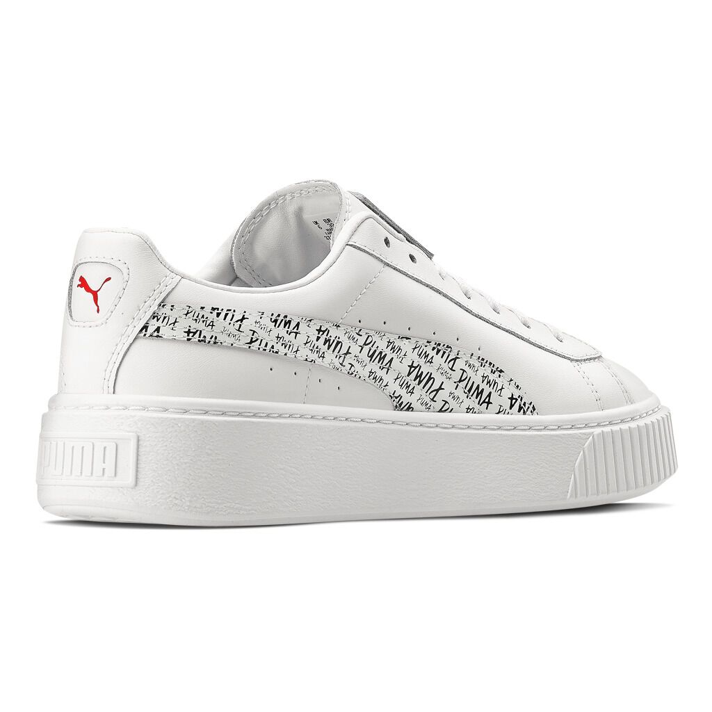 PUMA PLATFORM bianche nere e rosse AW LAB