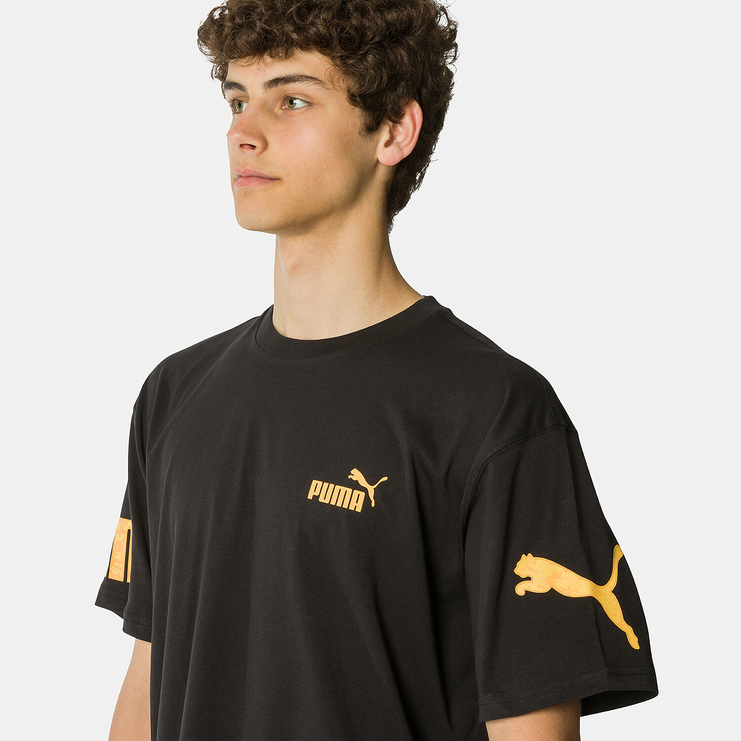 Puma Power T shirt black and yellow AW LAB