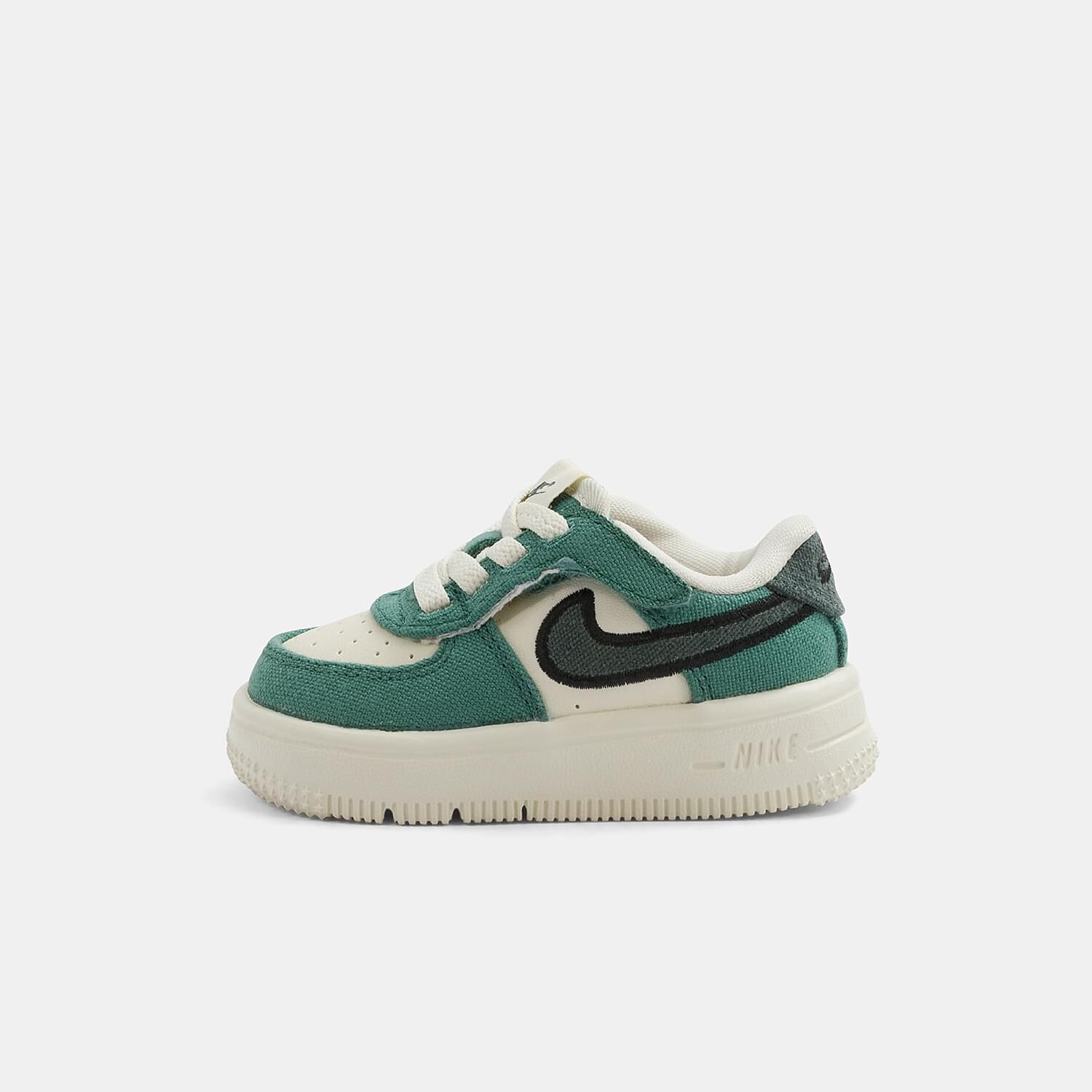 Green white and black Nike Force 1 Low EasyOn AW LAB