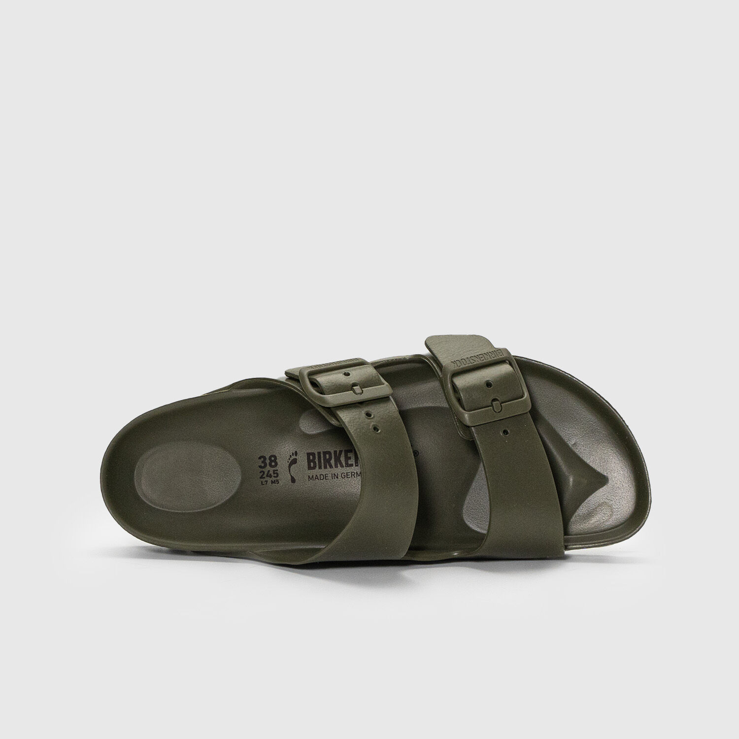Army green rubber birkenstocks store