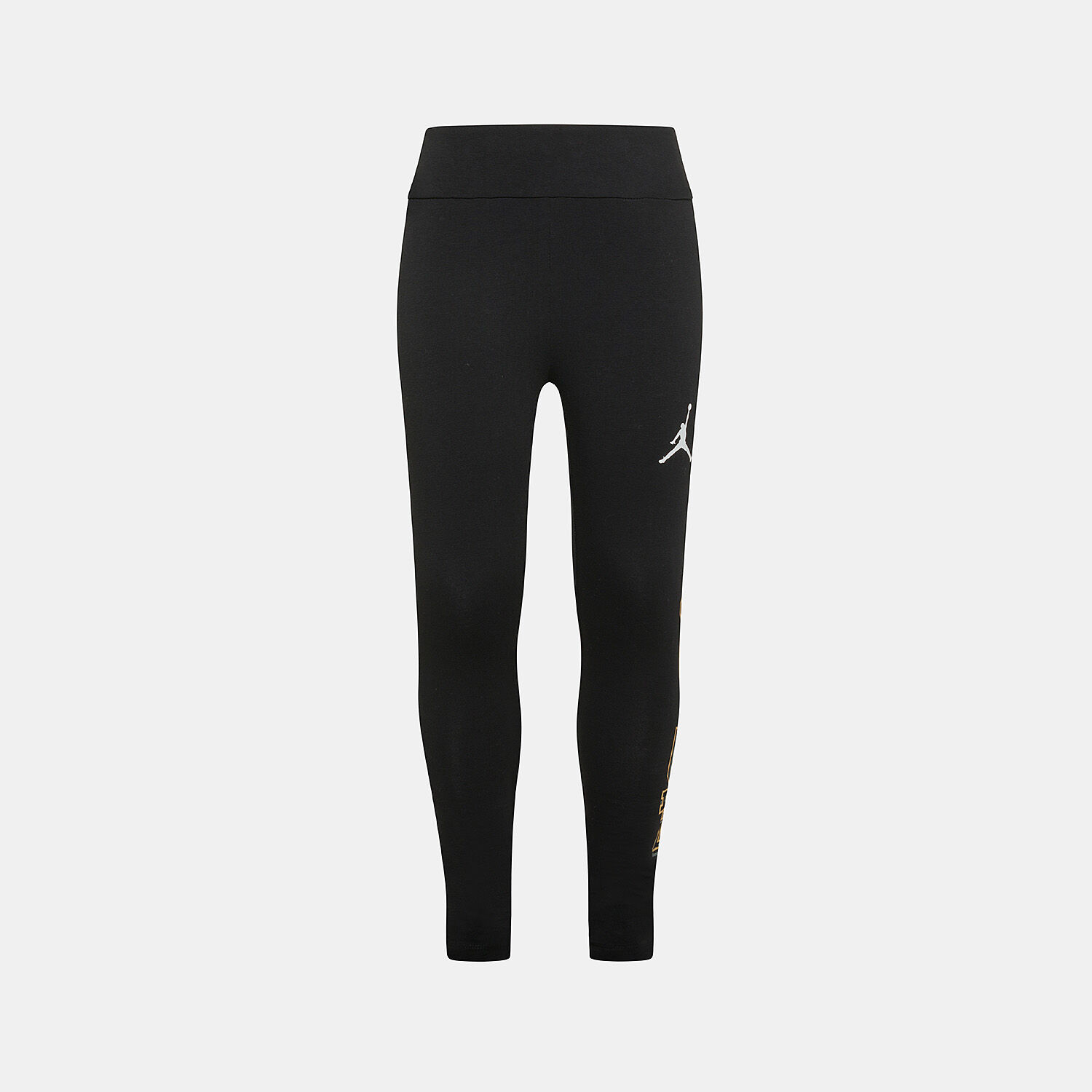 Jordan Take Flight leggings for girls black gold and white AW LAB
