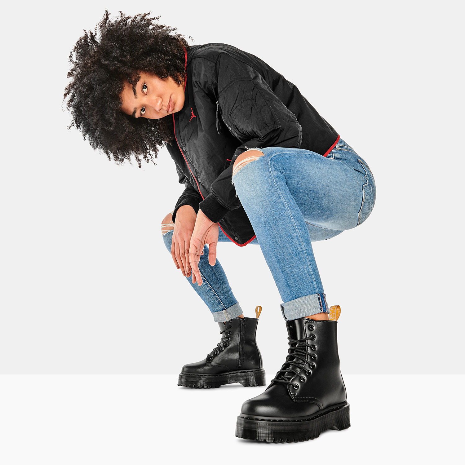 DR. MARTENS Platform Jadon Vegan II Mono black AW LAB