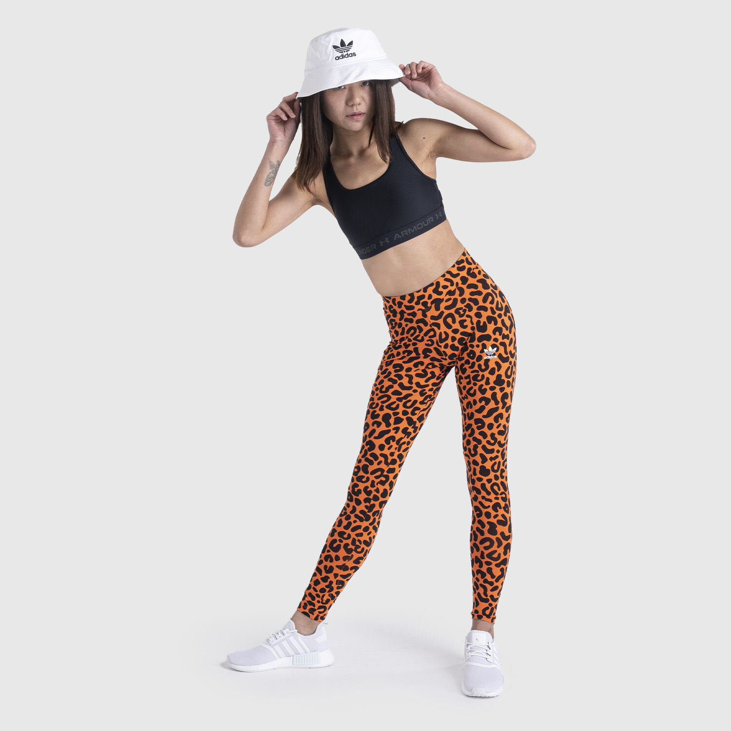 Adidas leggings orange online