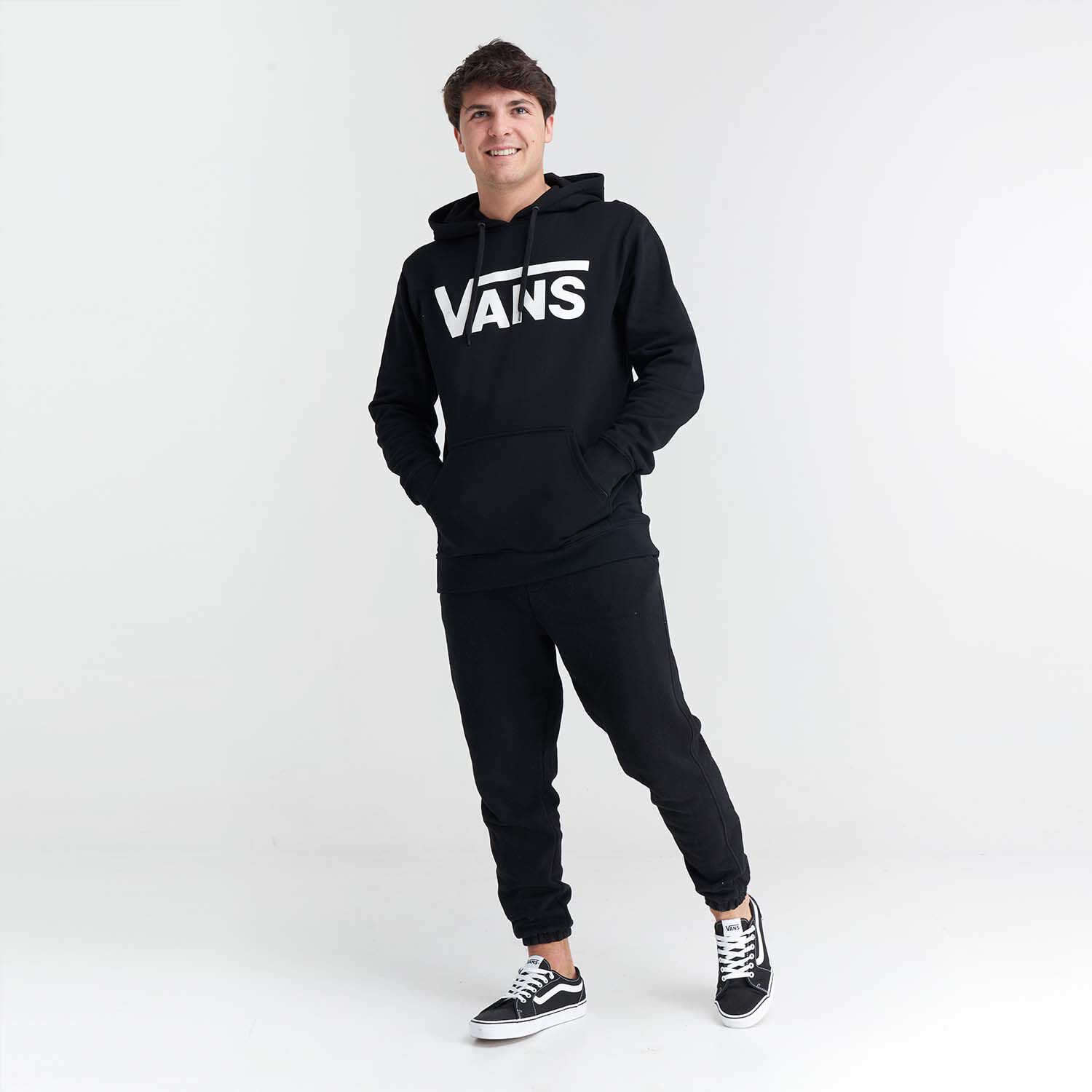 Black and white vans store hoodie