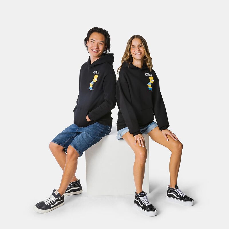 Speedy Fleece Bart Simpson 2 Sweatshirt, black