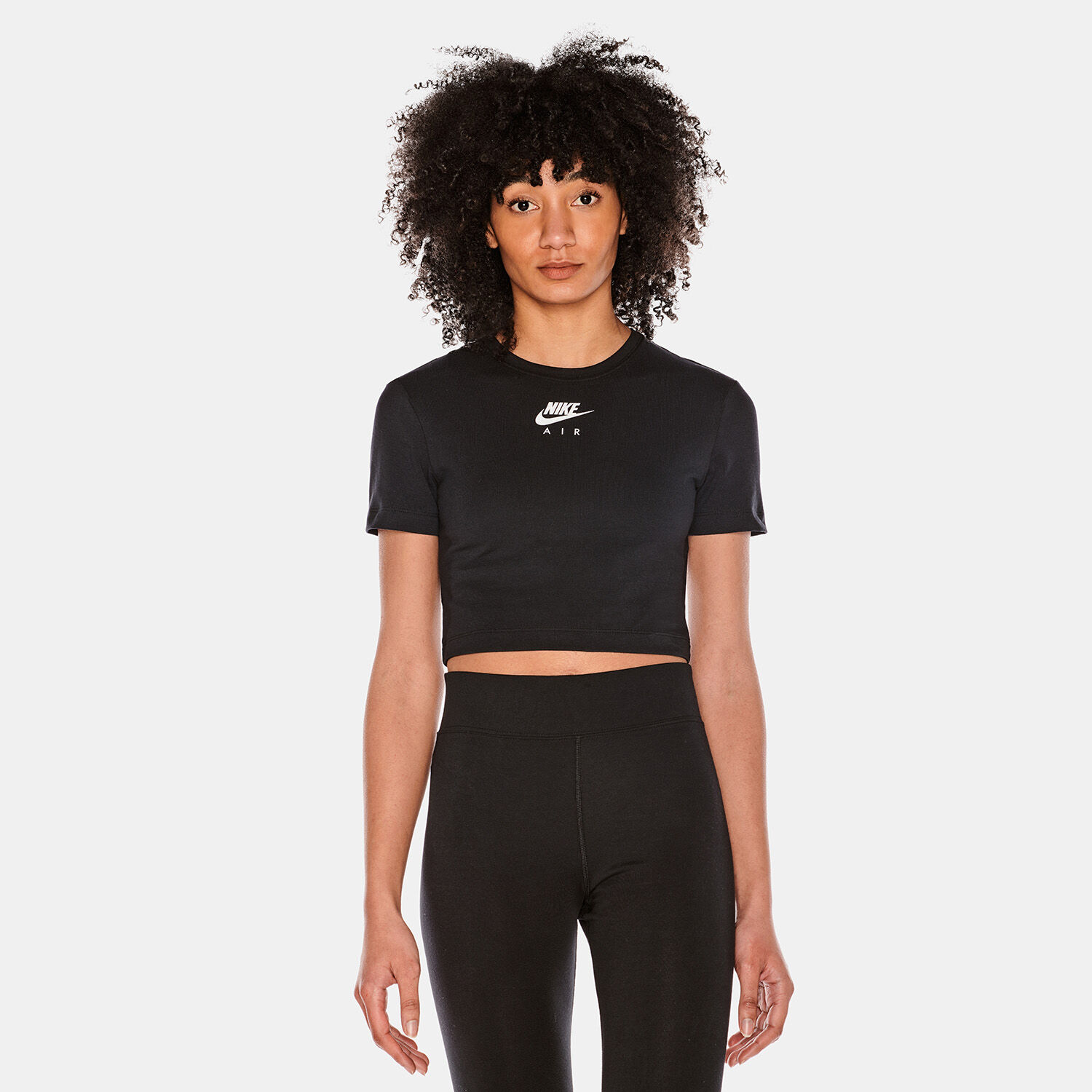 NIKE AIR CROP TOP black AW LAB