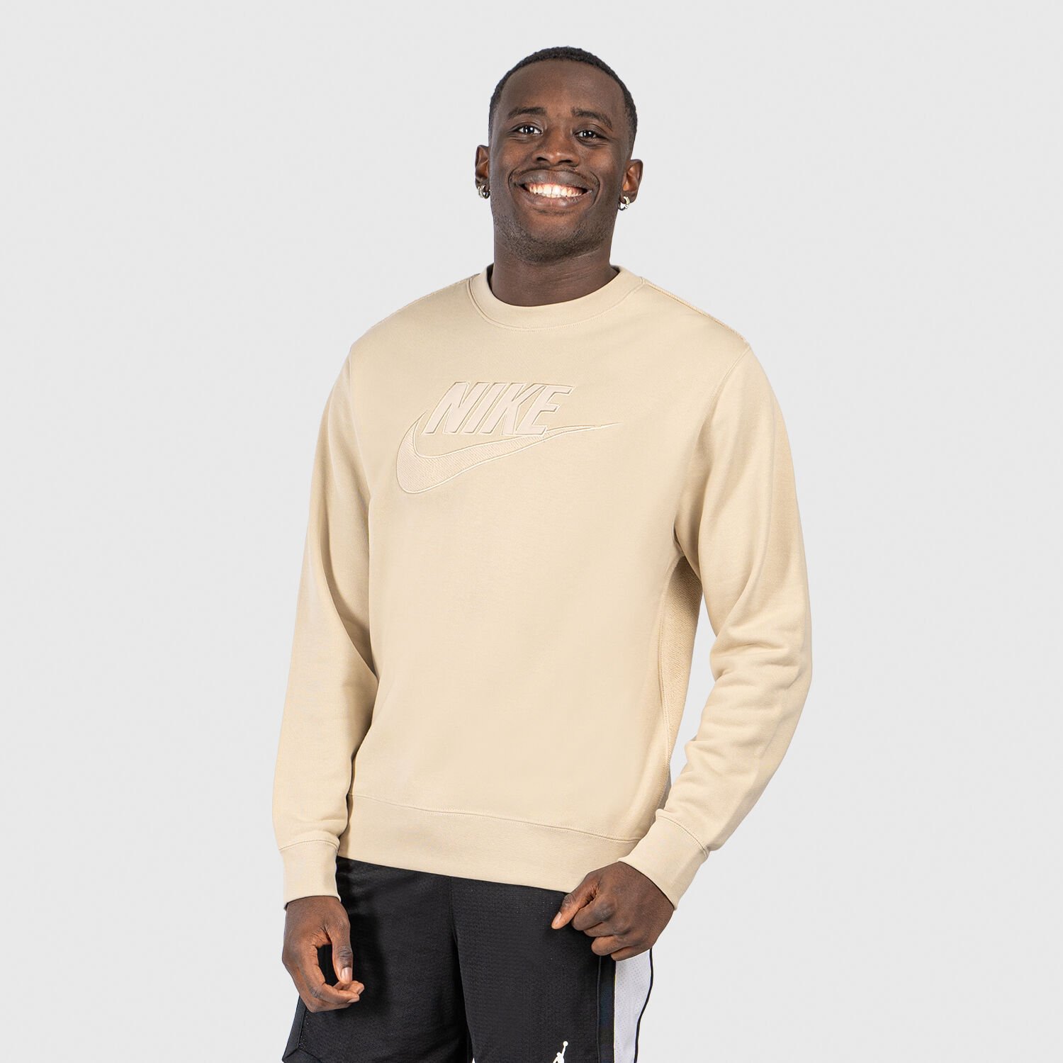 Nike club beige sweatshirt best sale
