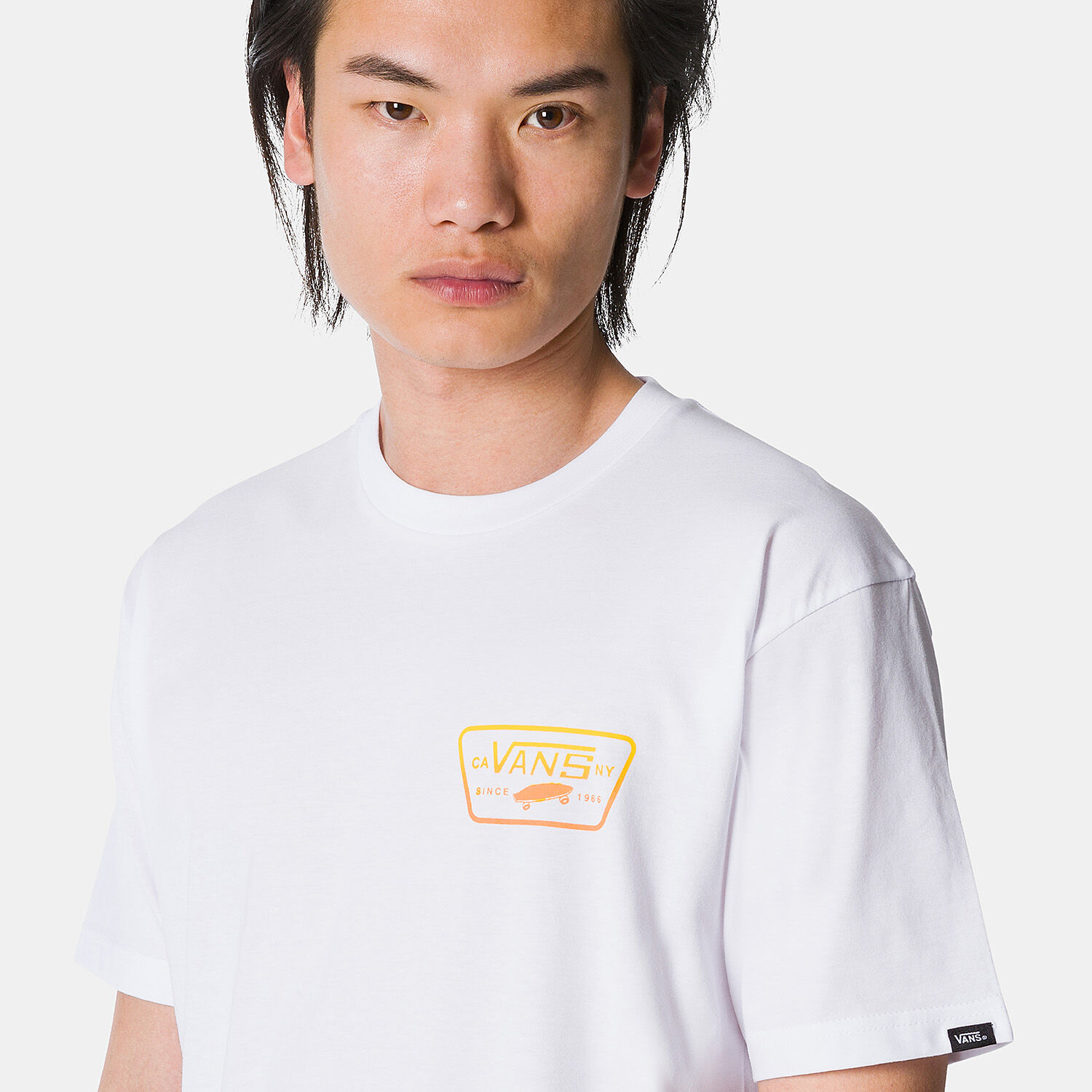Yellow and white vans shirt on sale