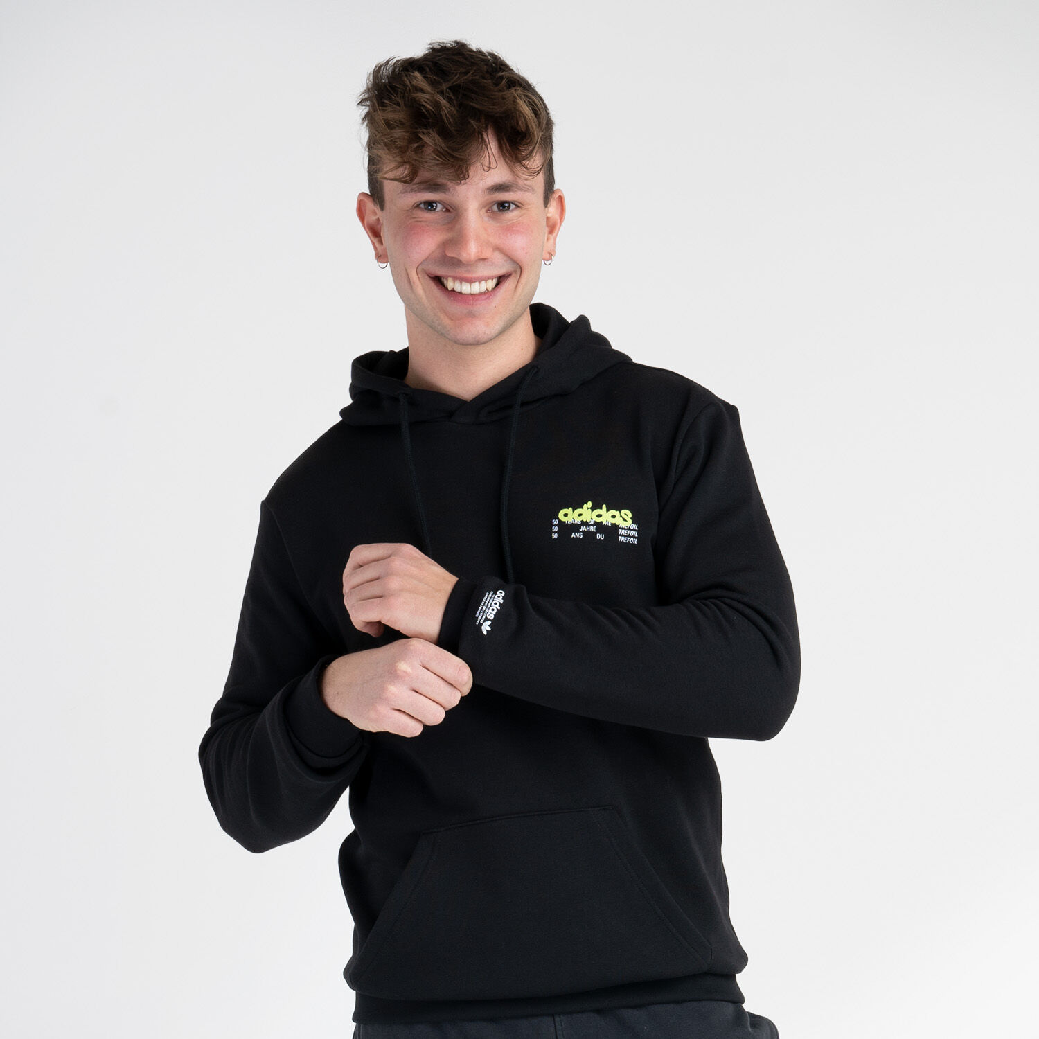 Adidas originals by sales aw graphic hoodie