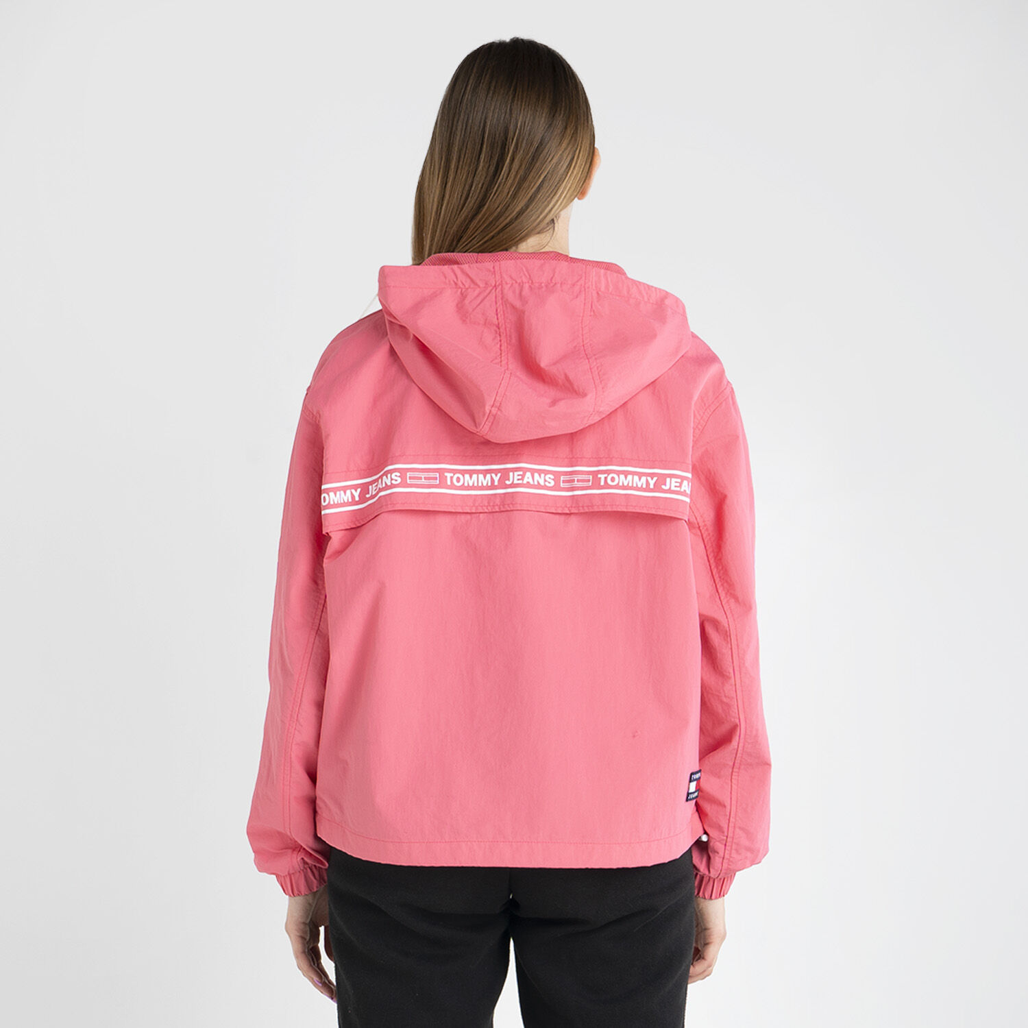 Pink tommy hilfiger discount windbreaker