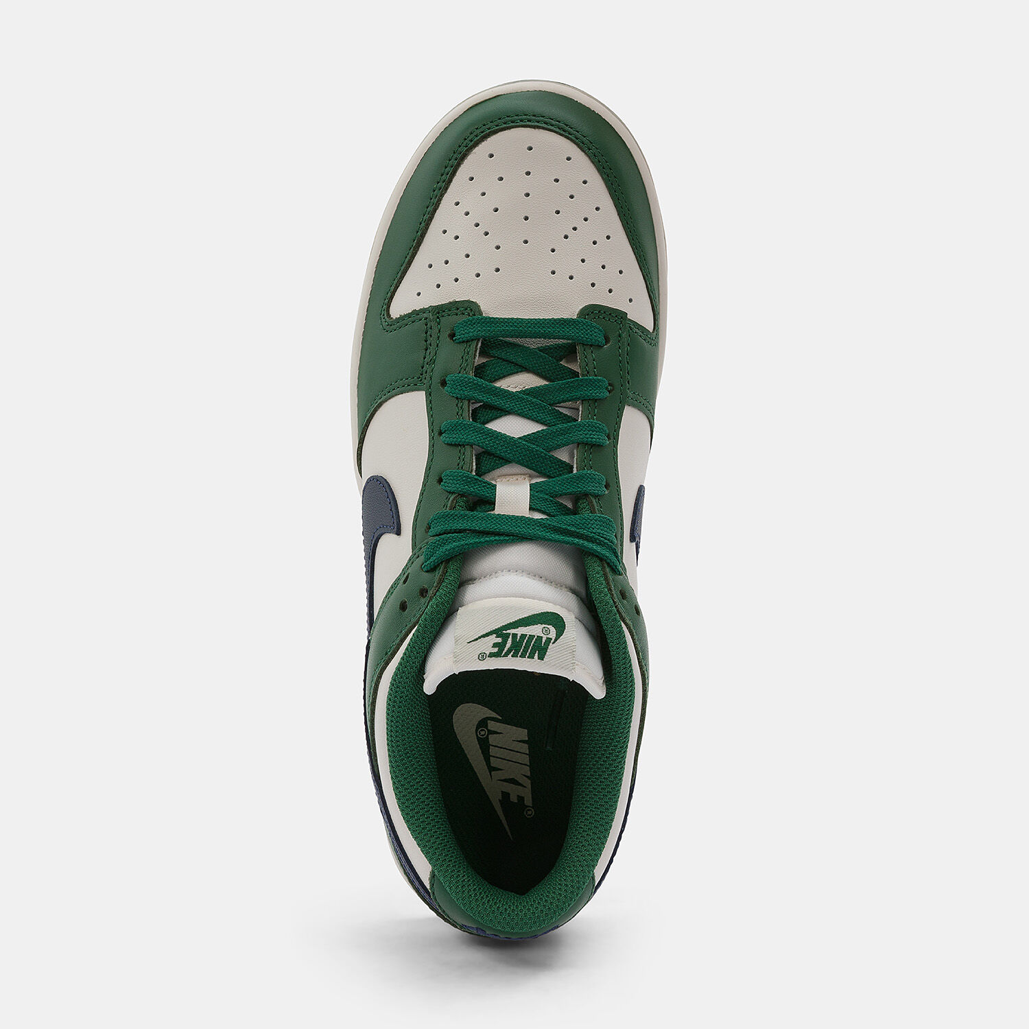 Navy store green nikes