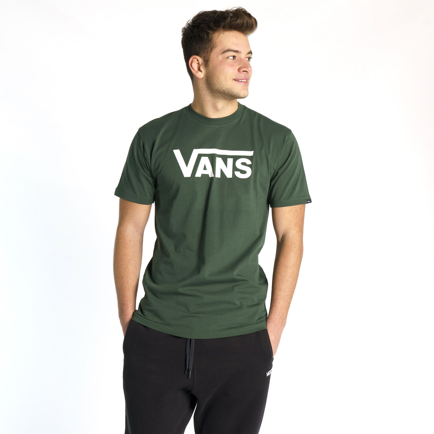 Vans classic logo t-shirt sale in green