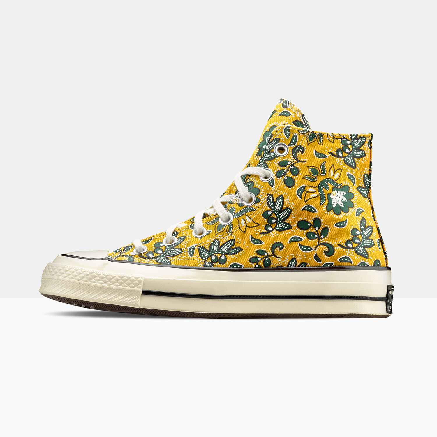 Yellow floral converse store