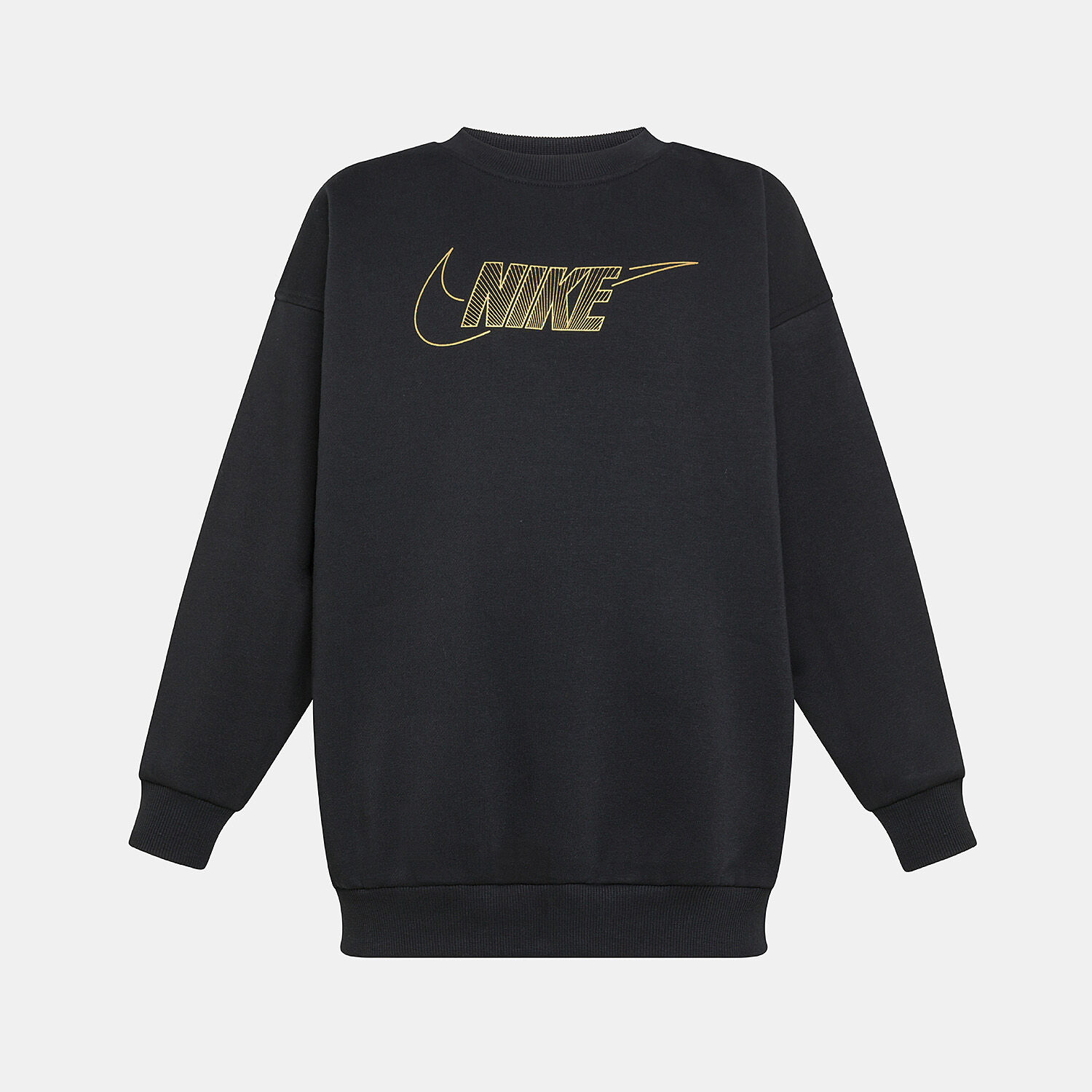 Nike black and gold sweatshirt top