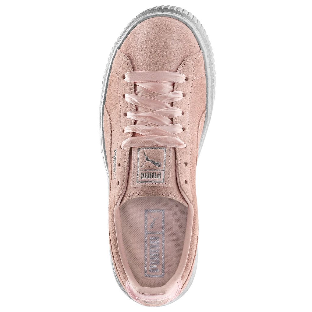 Puma suede platform satin trainer on sale