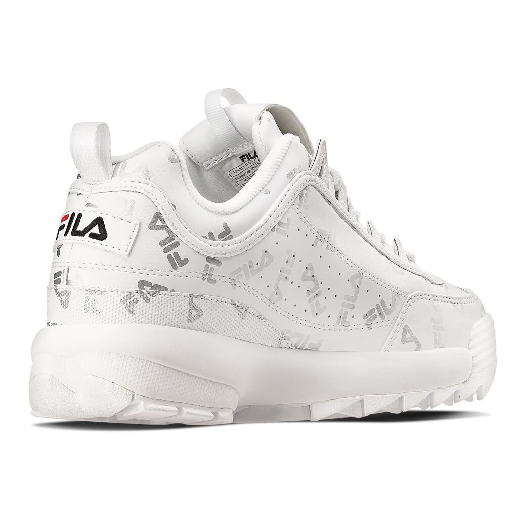 Fila Disruptor white shoes with logo AW LAB