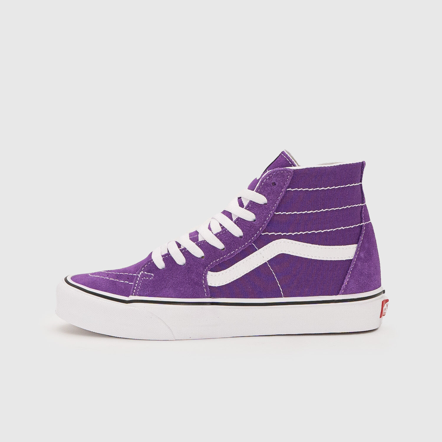 Purple and white hot sale high top vans