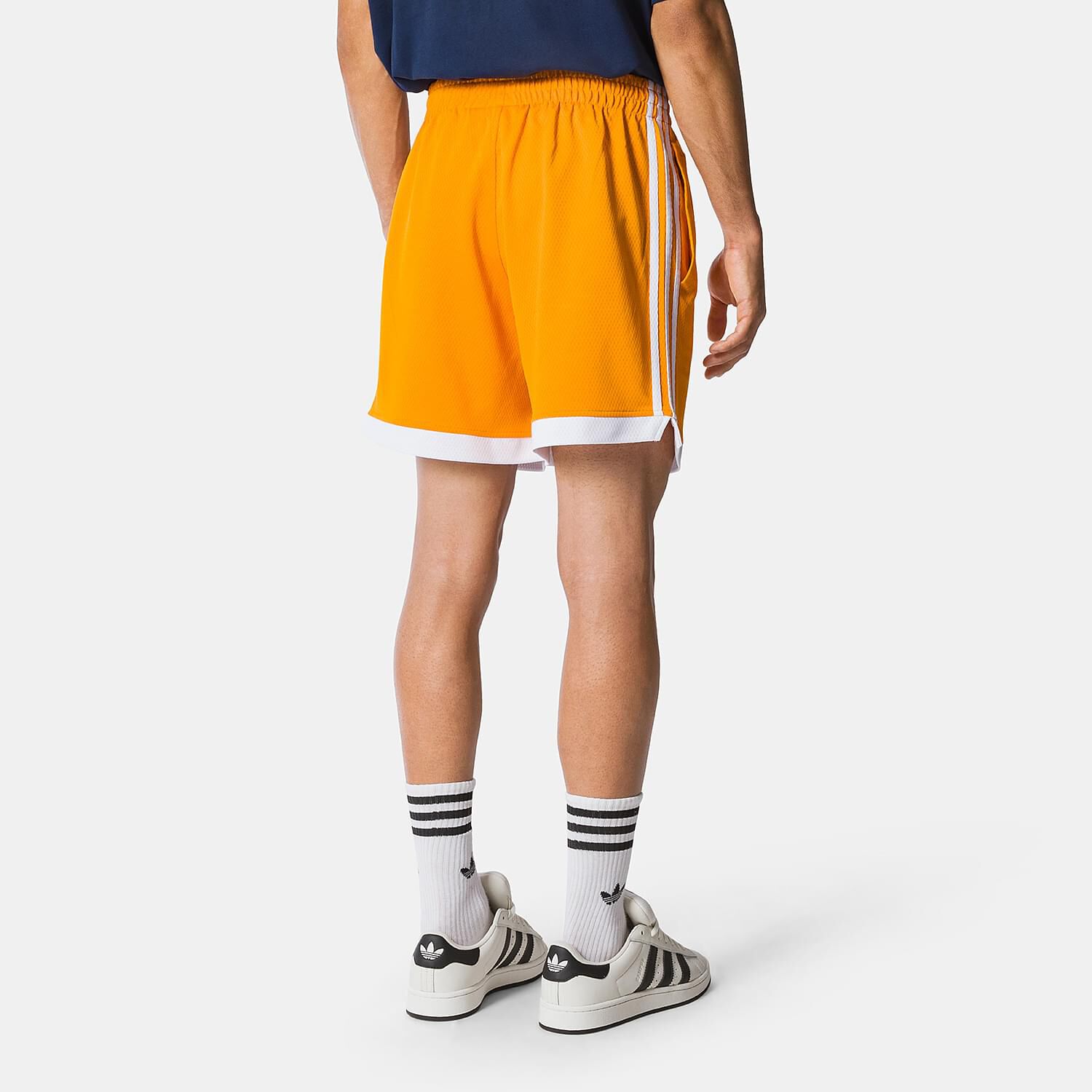 adidas Mock Eyelet Shorts Orange and White AW LAB