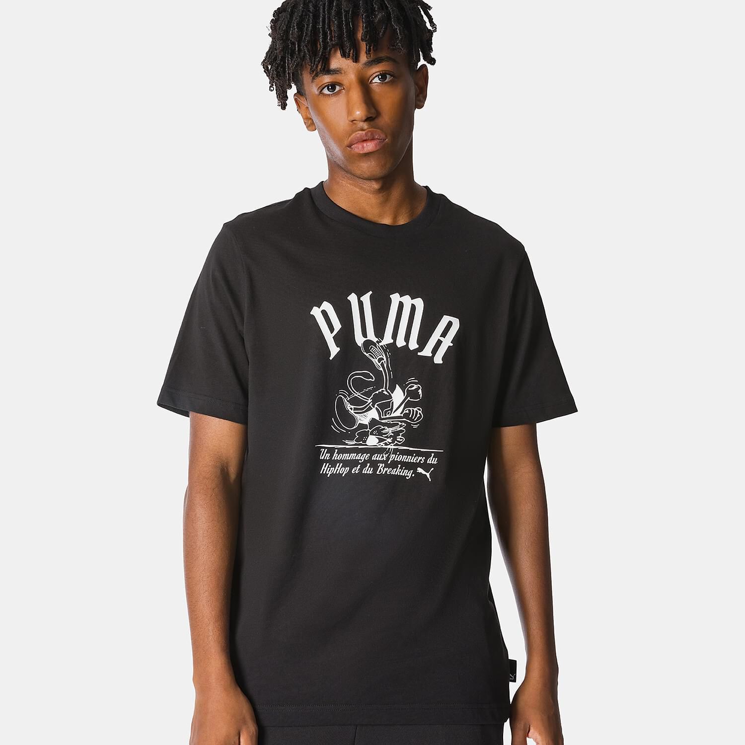 Black and white Puma Graphics T shirt AW LAB