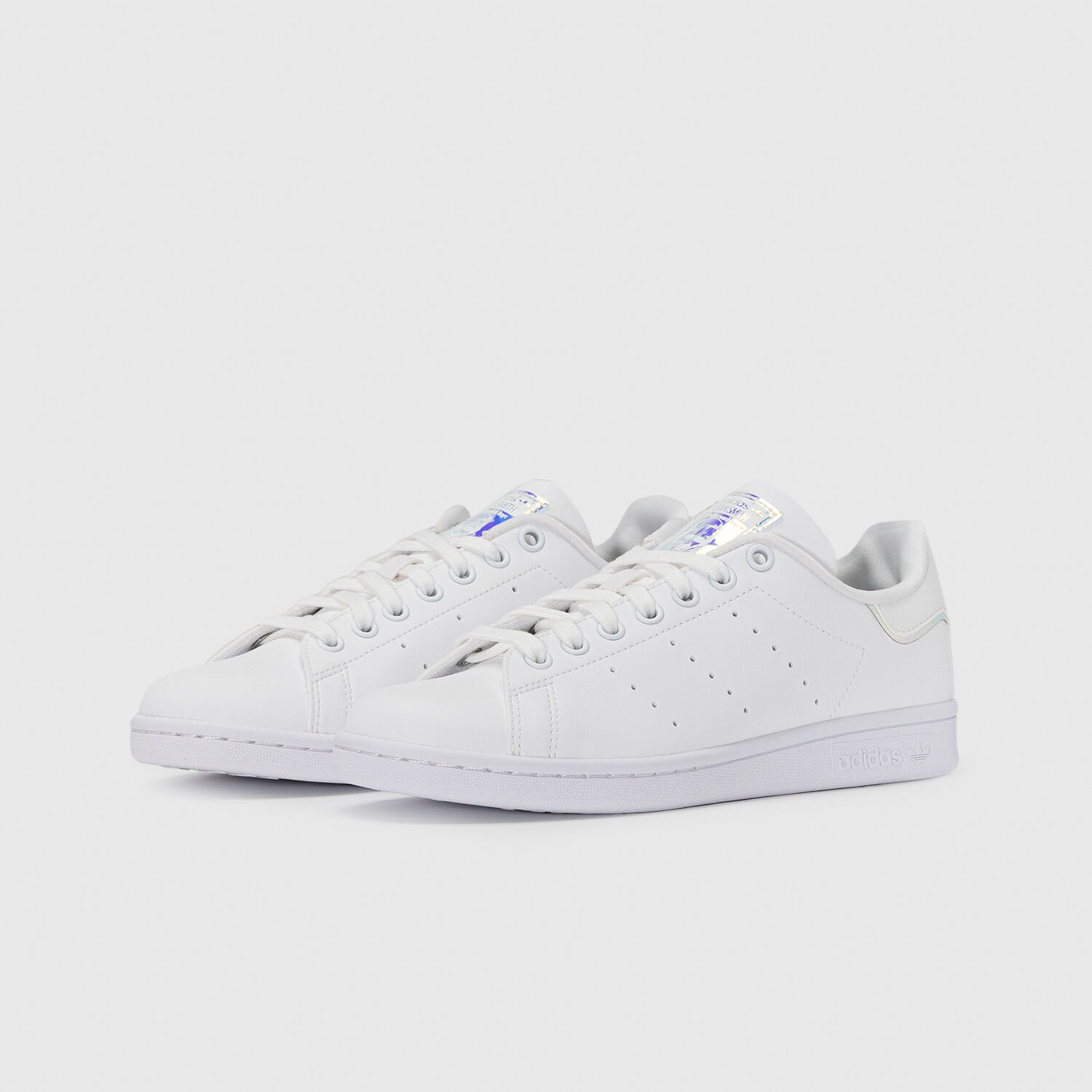 Adidas stan smith white and silver top