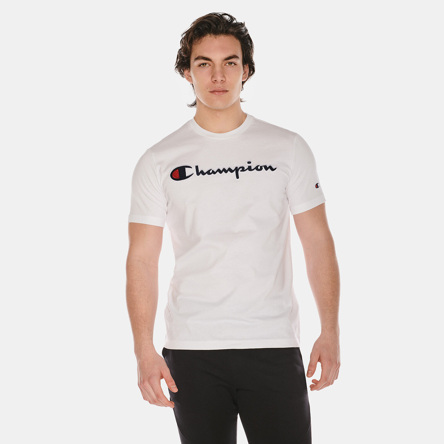 Champion core script t-shirt sale
