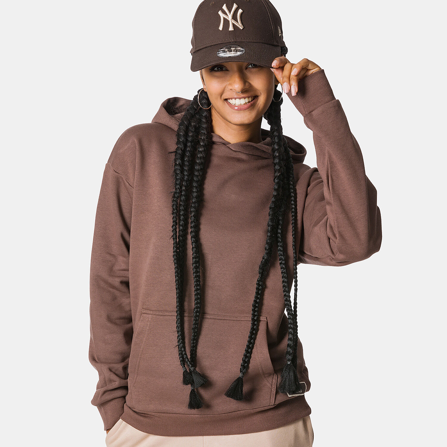 AW LAB Small Logo sweatshirt brown and white AW LAB