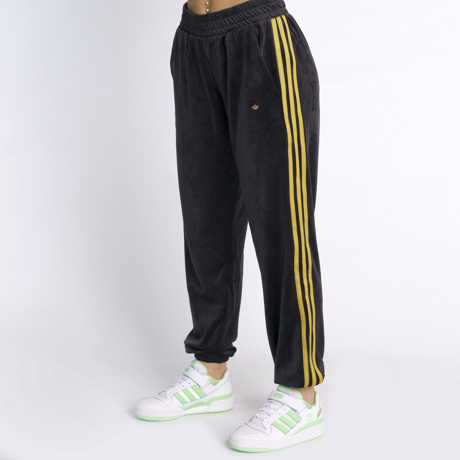 Black and gold adidas track new arrivals pants