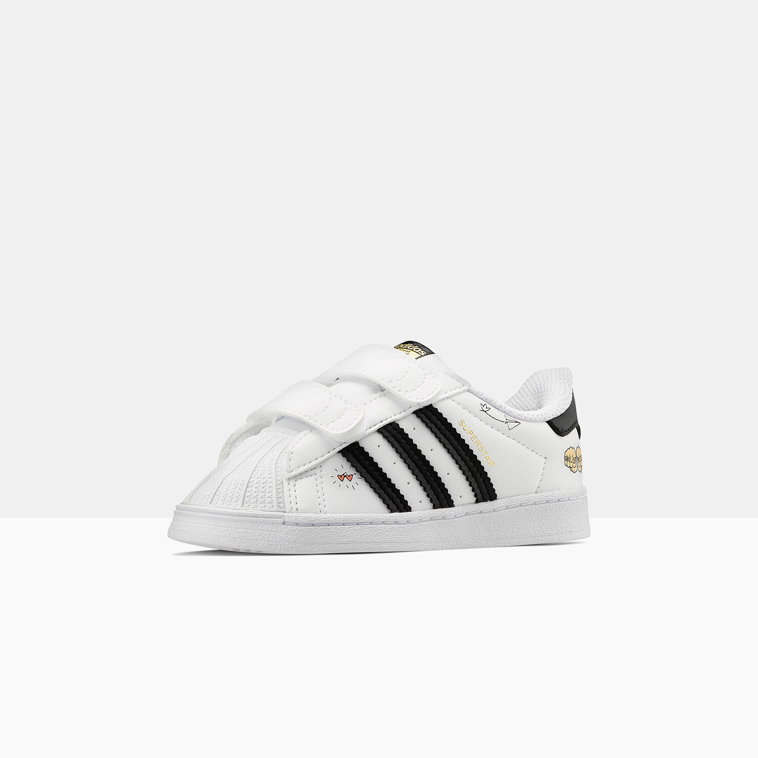 Superstar infant 2-9 trainers discount white core black white