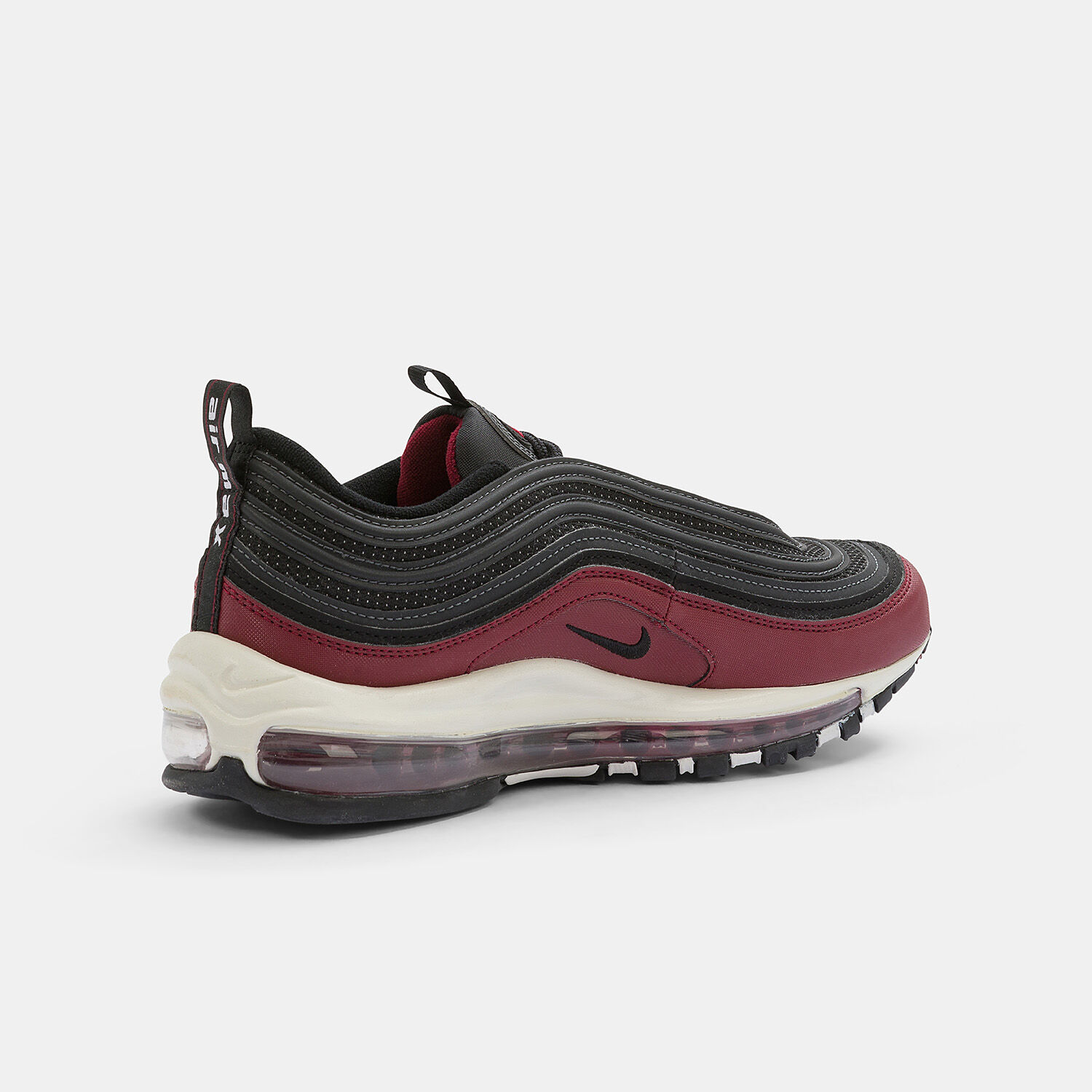 Burgundy and black air max best sale