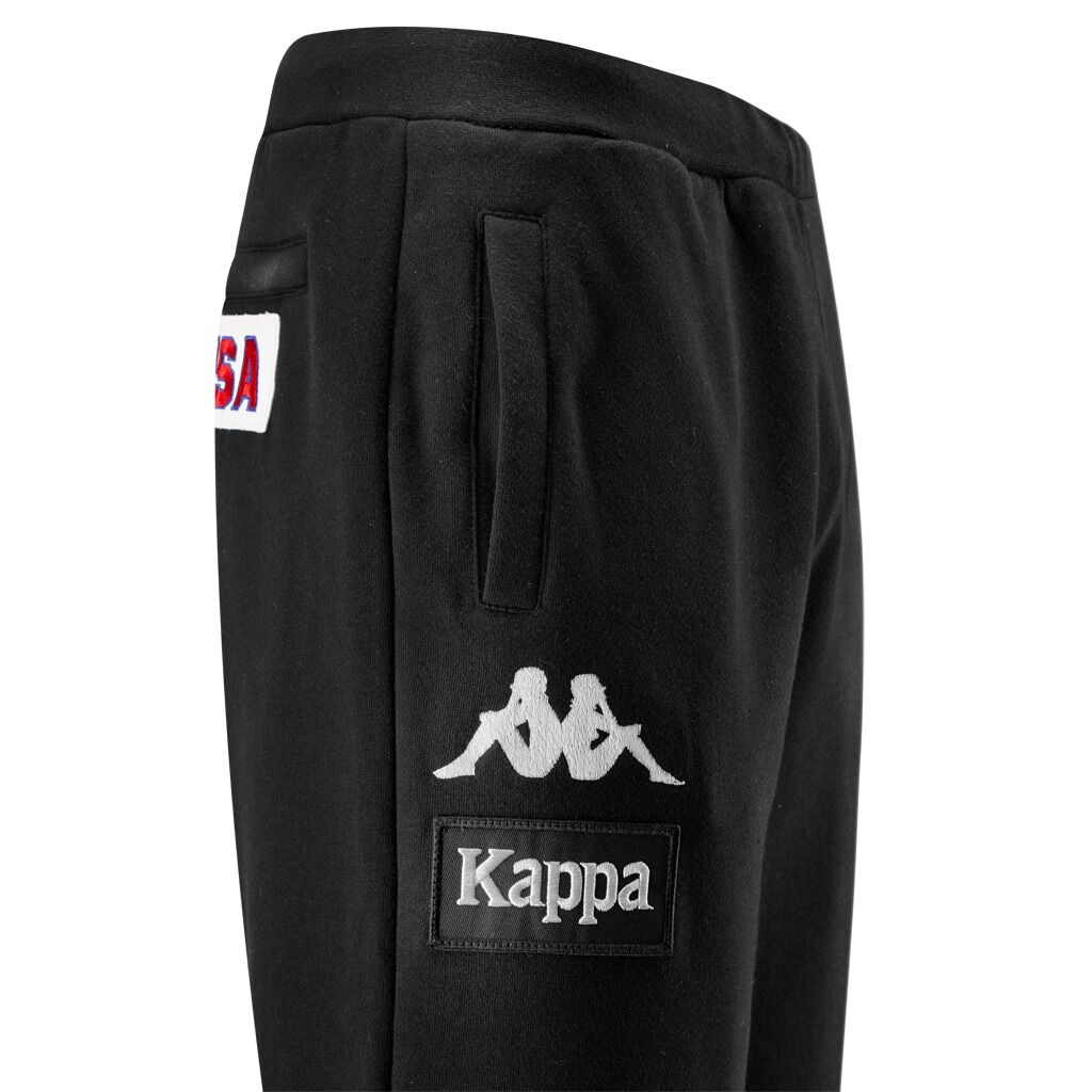 KAPPA AUTHENTIC LA BARNIE PANTS black and white AW LAB