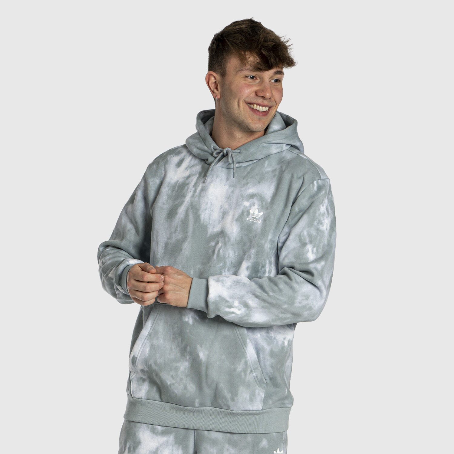 Adidas grey tie cheap dye hoodie