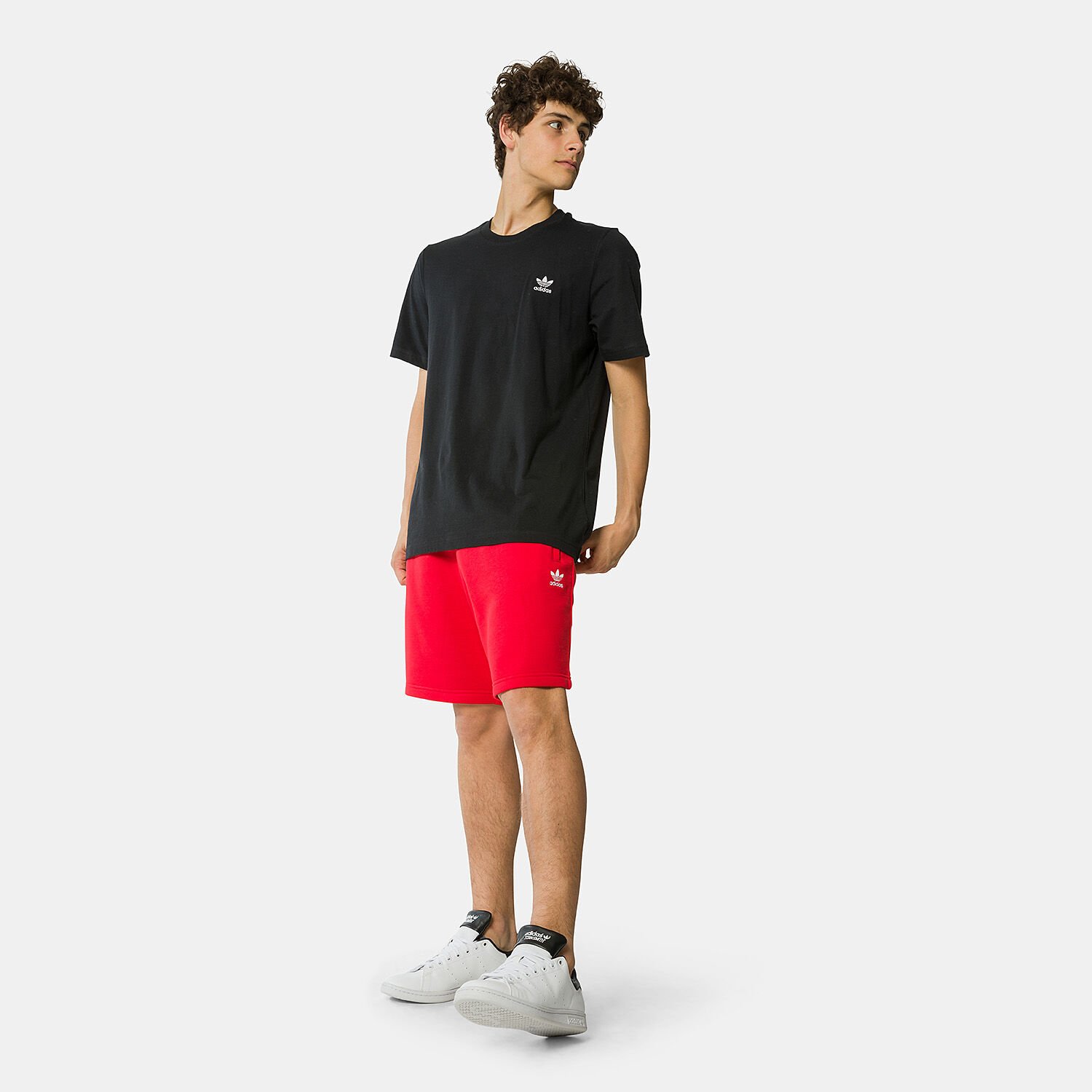 adidas Trefoil Essentials shorts red and white AW LAB