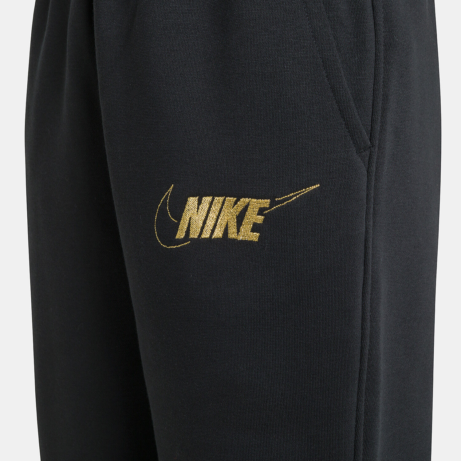 Nike Sportswear Club boys pants black and gold AW LAB