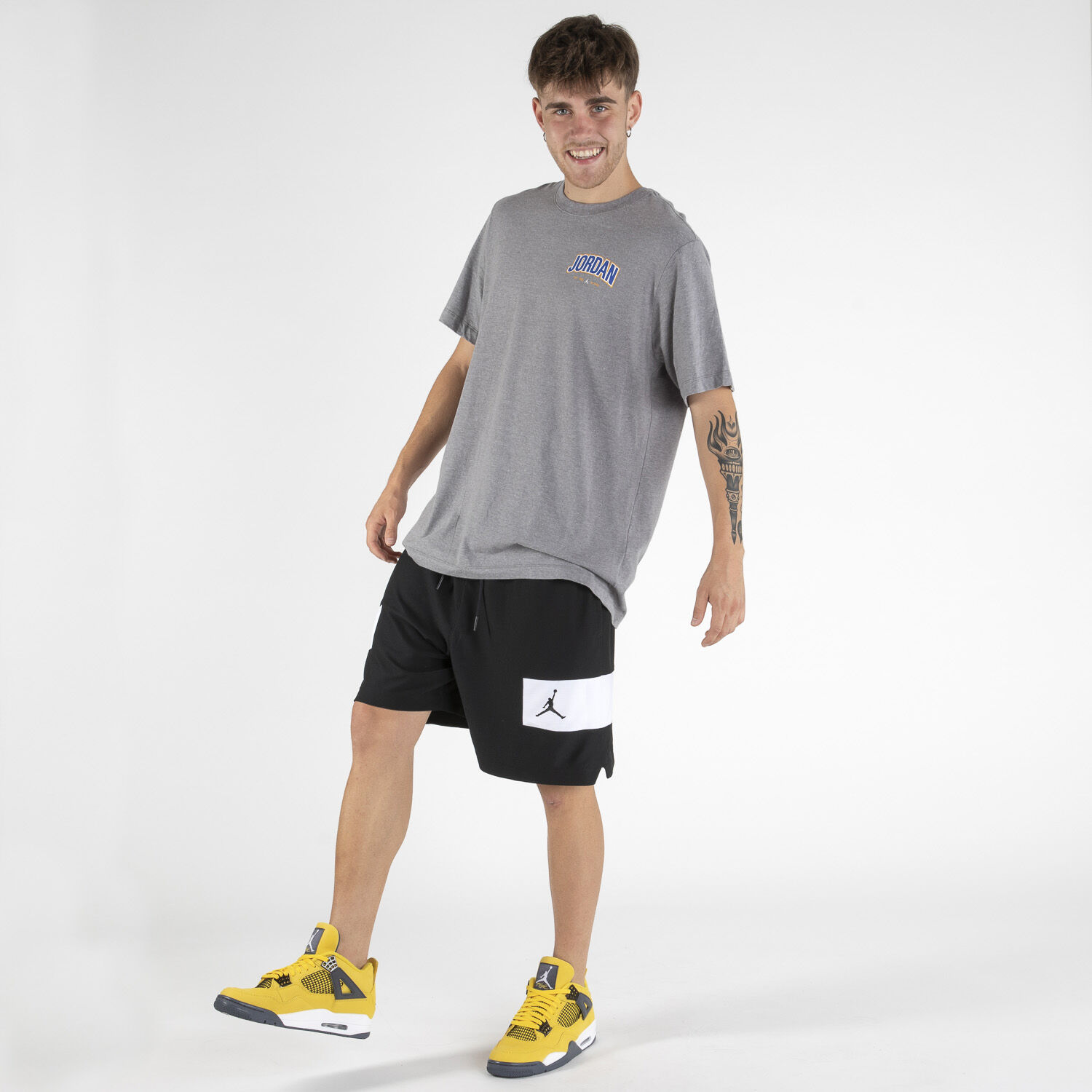 Jordan shirt grey sales