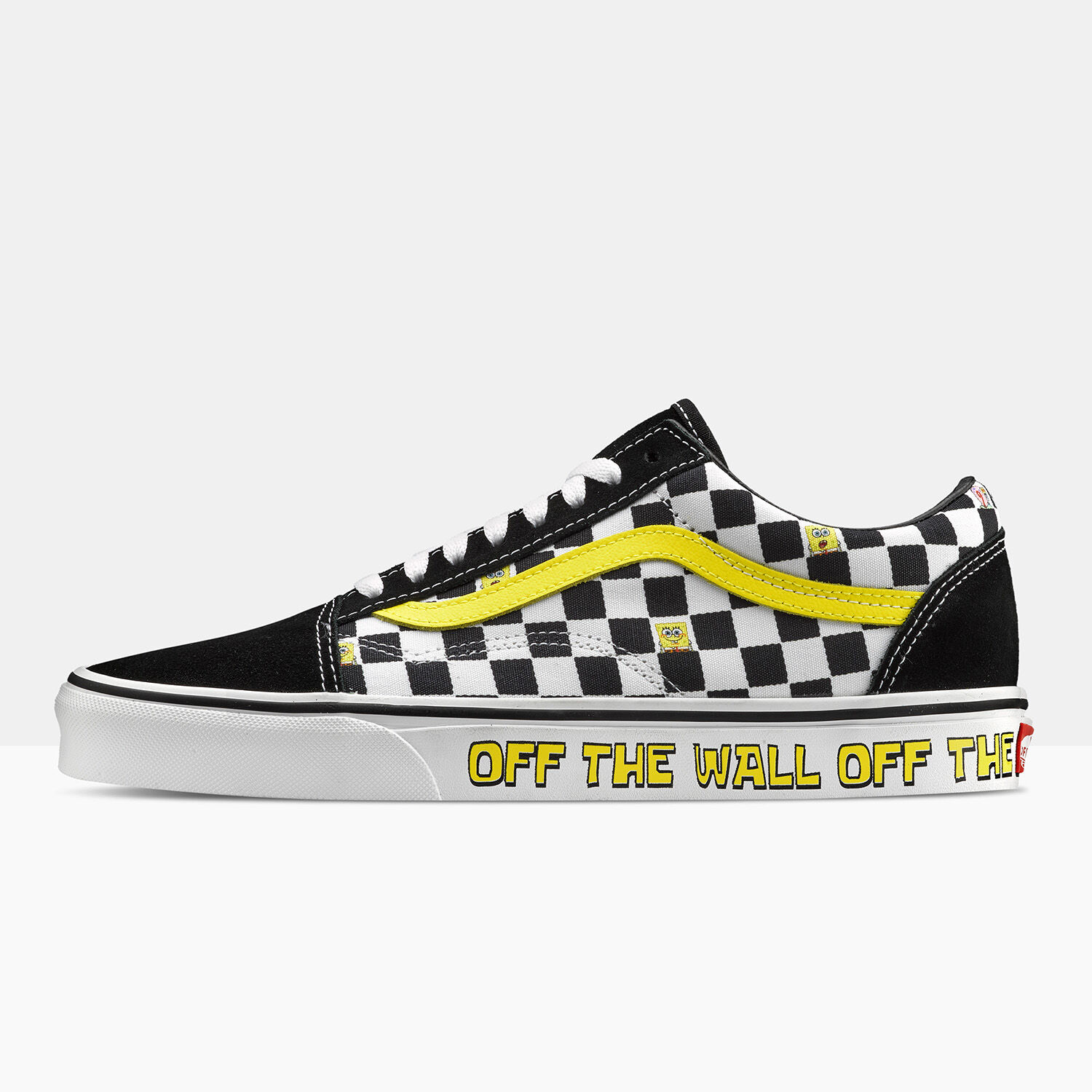 Black and yellow checkered vans store