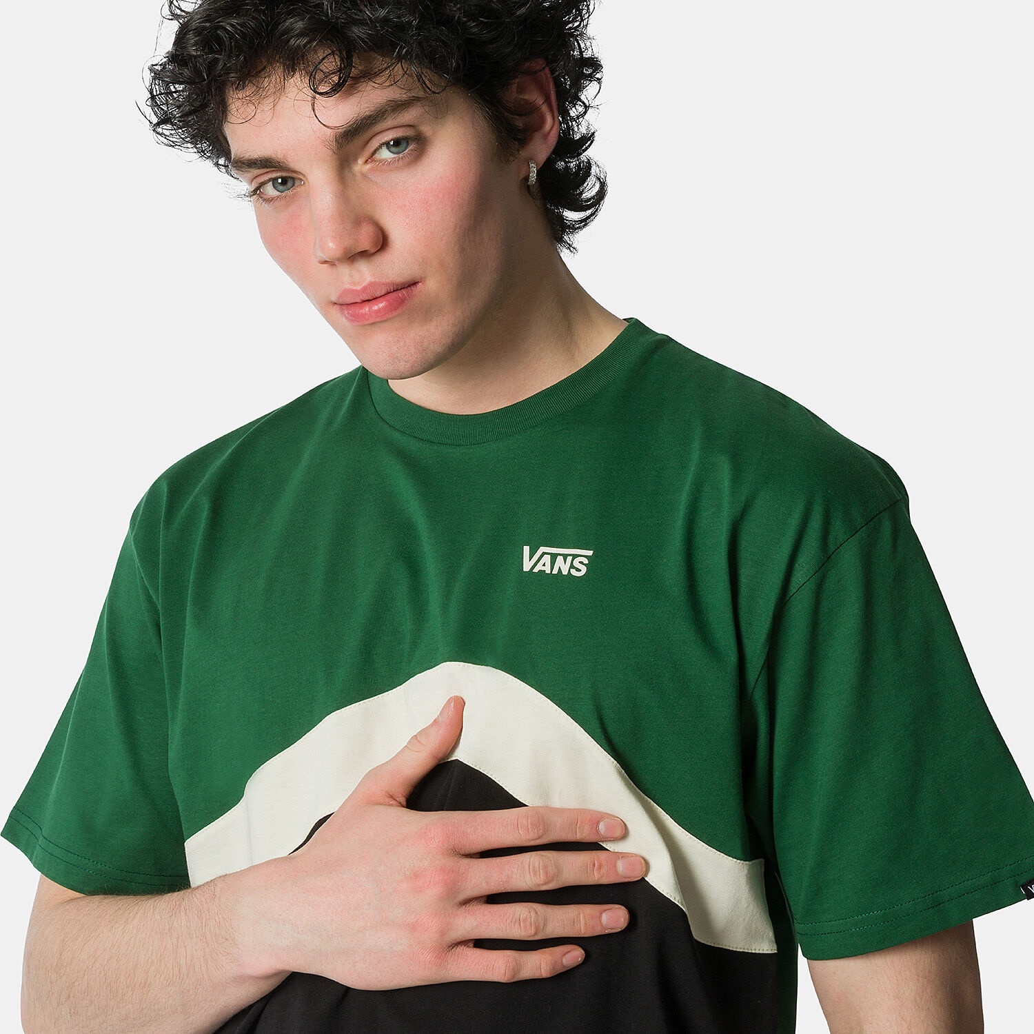 T shirt vans verte hotsell
