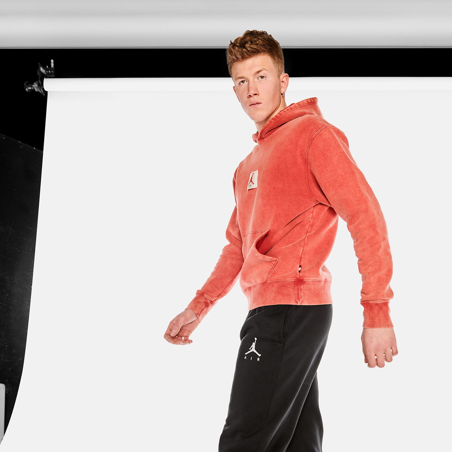 Jordan flight hoodie red outlet