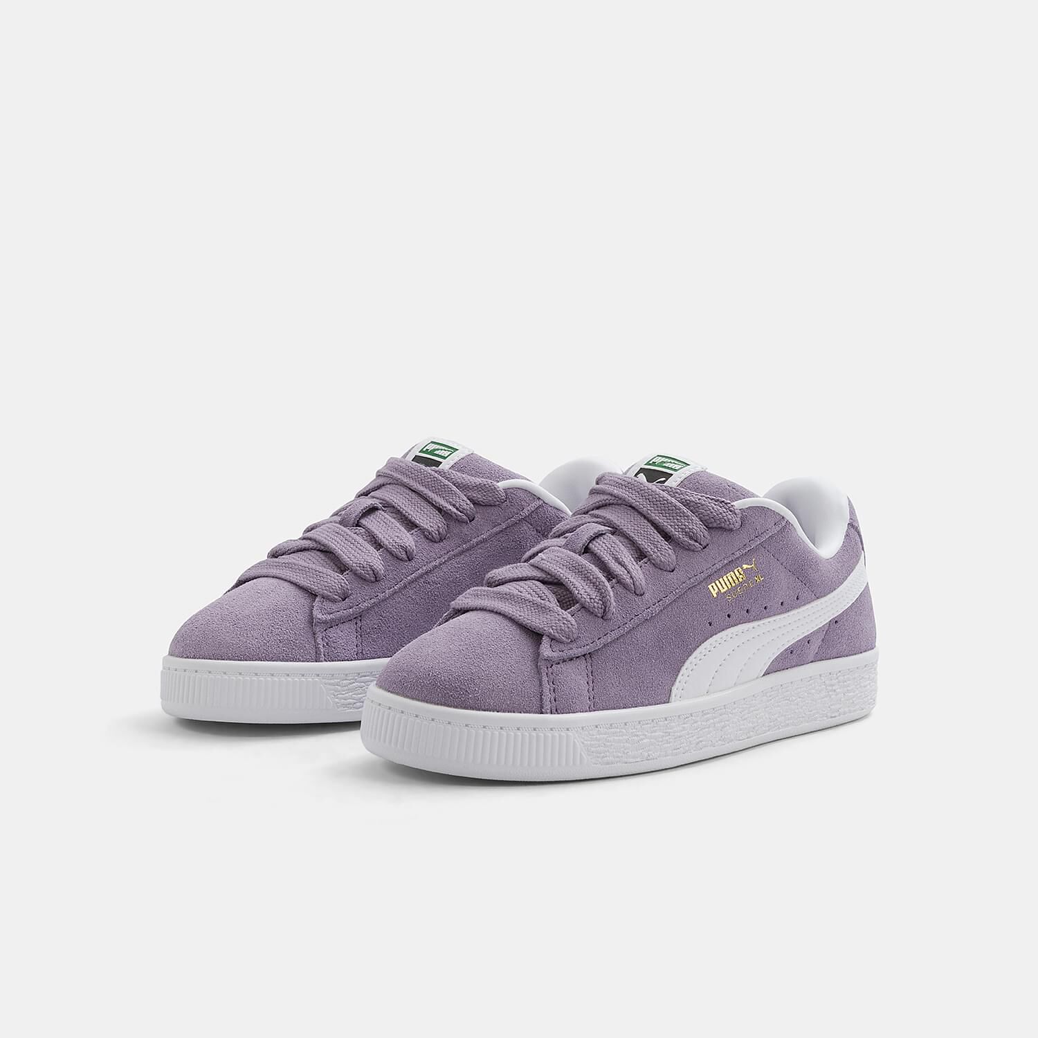 Purple and white Puma Suede XL AW LAB