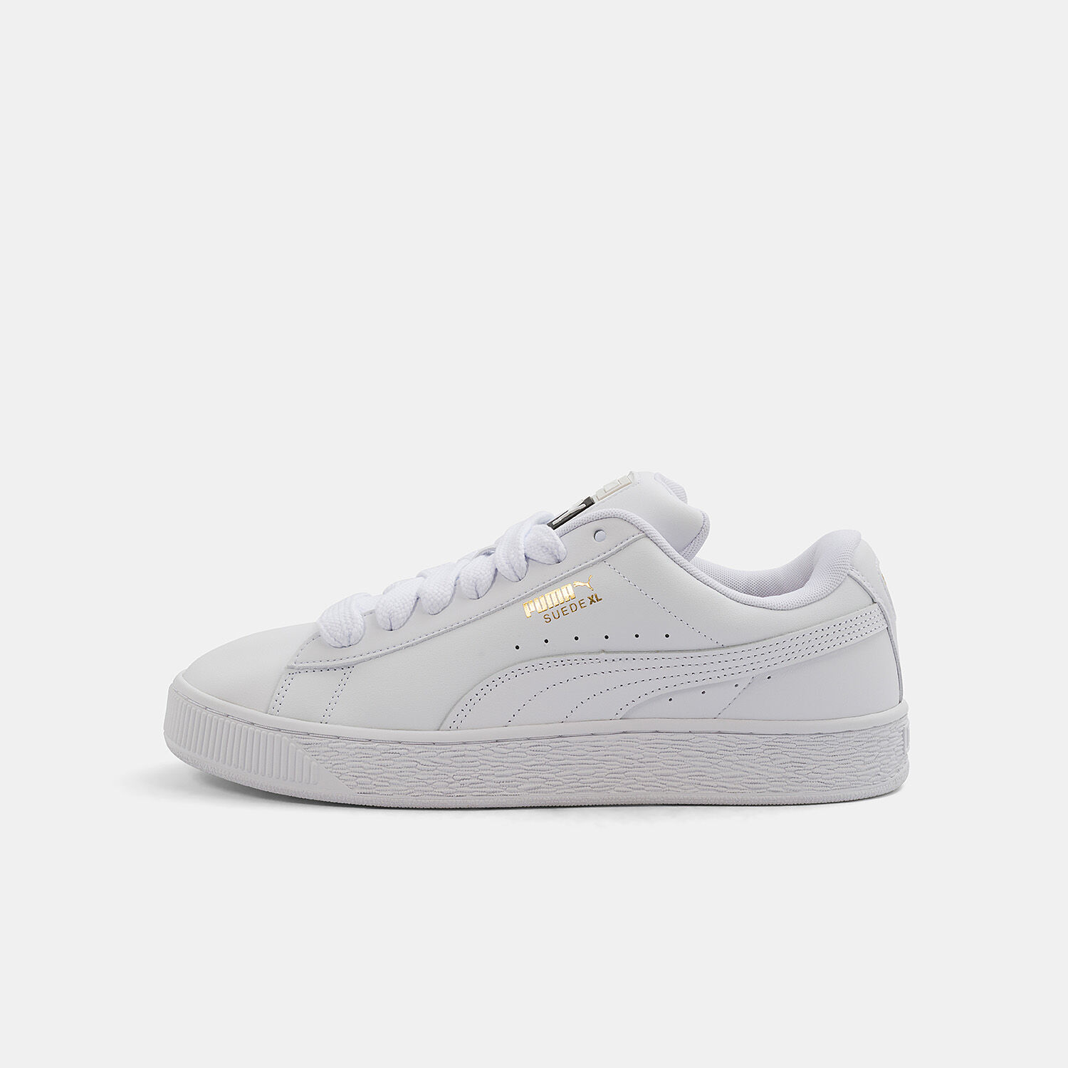 Puma Suede XL bianche nere e dorate AW LAB