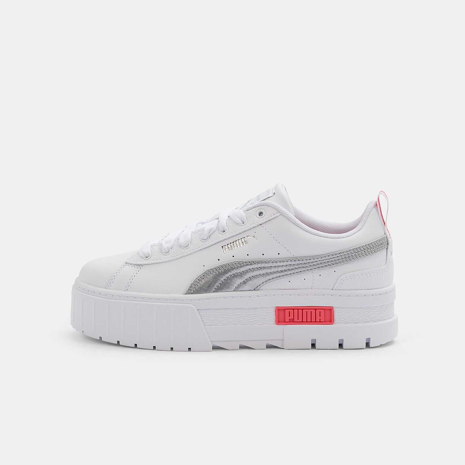 Puma Mayze bianche grigie e fucsia AW LAB