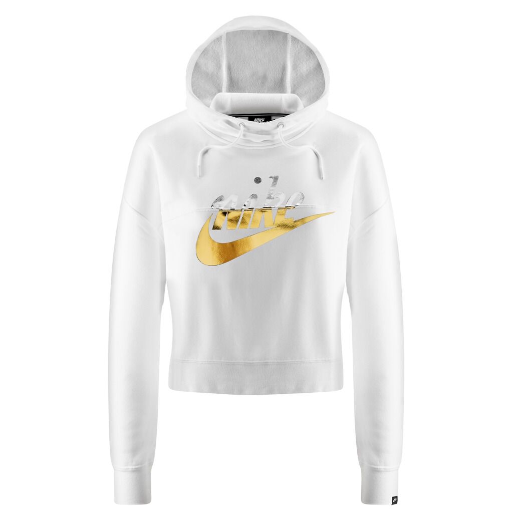 Nike Rally Hoodie Metallic bianca AW LAB
