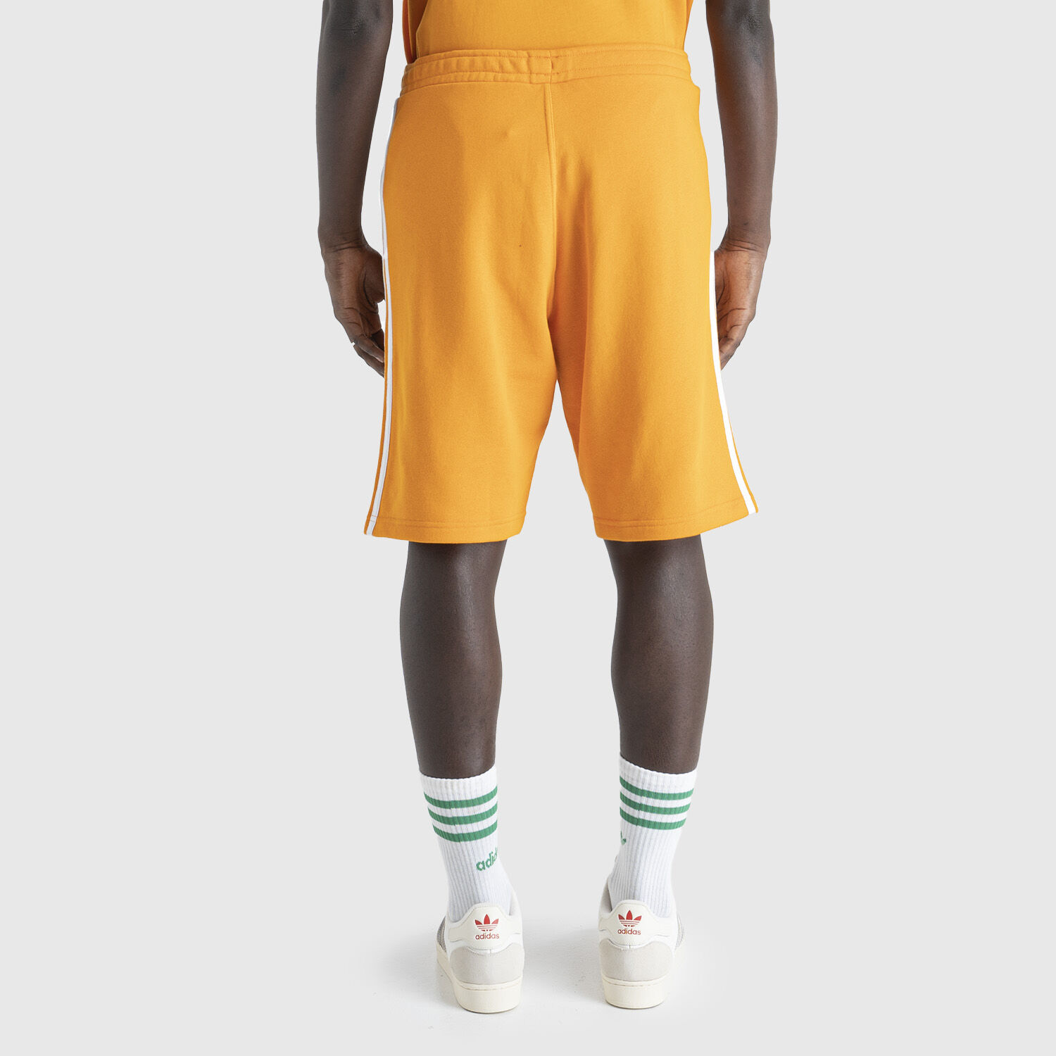 adidas 3 Stripes shorts orange and white AW LAB