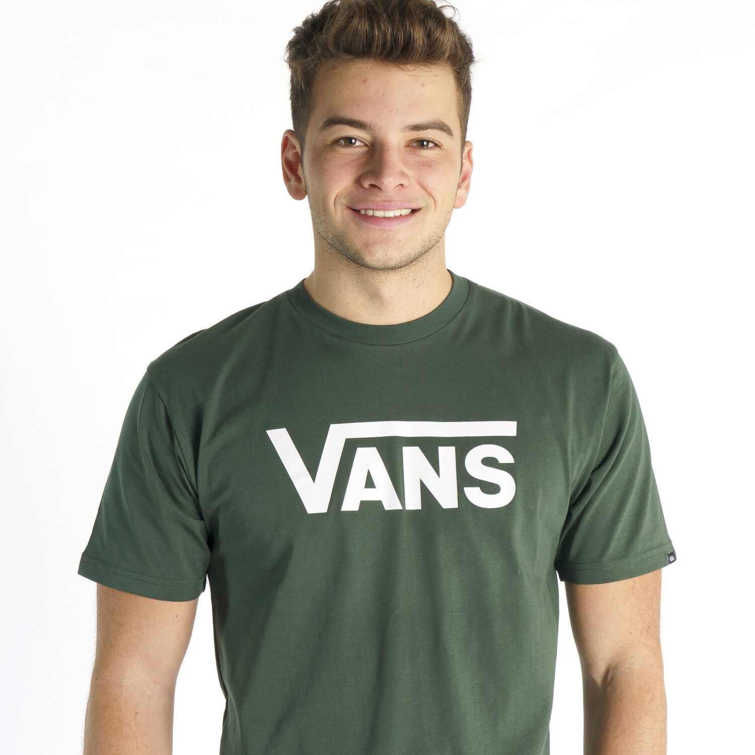 Vans classic logo t-shirt new arrivals in green