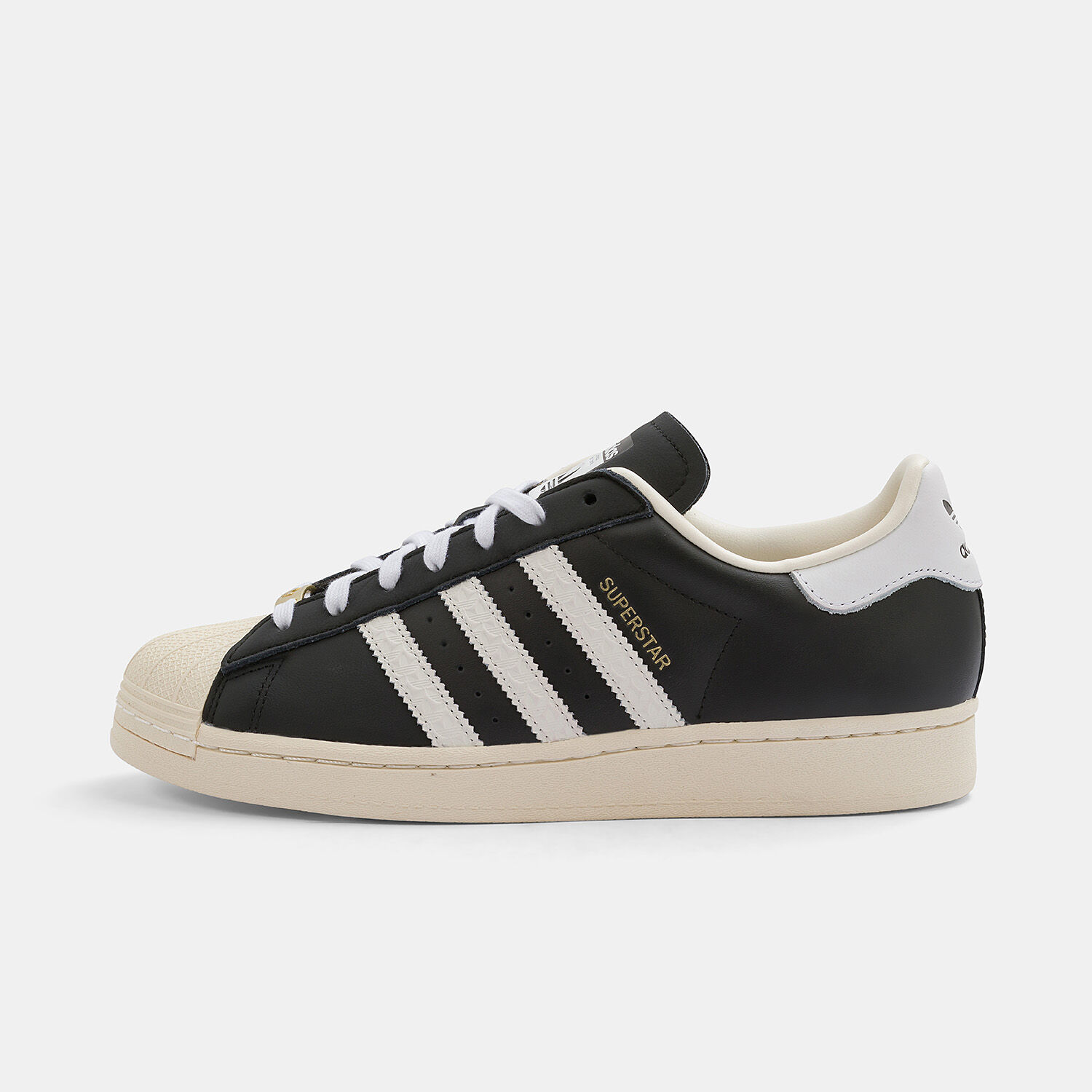 adidas Superstar black white and beige AW LAB