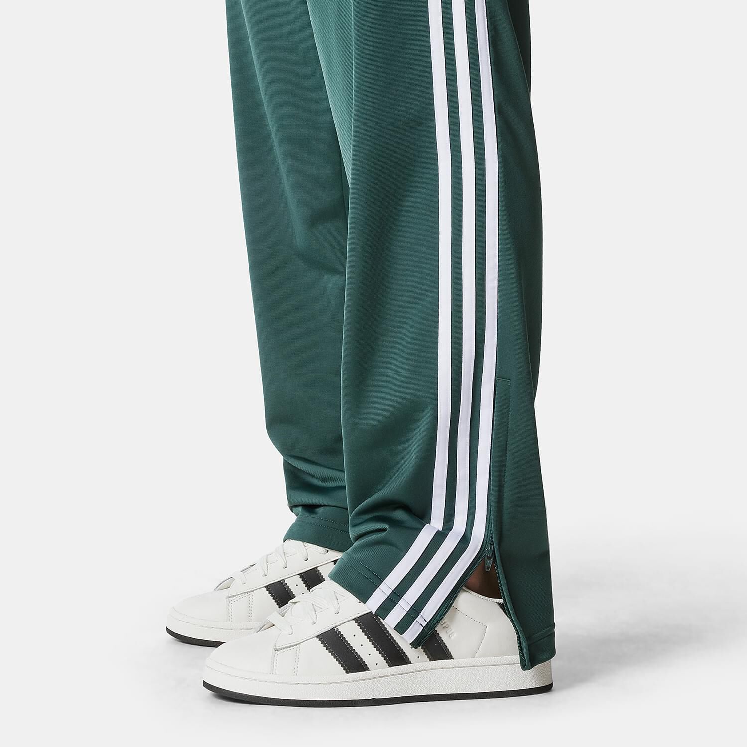 adidas Track adicolor Classics Firebird Pants in green and white