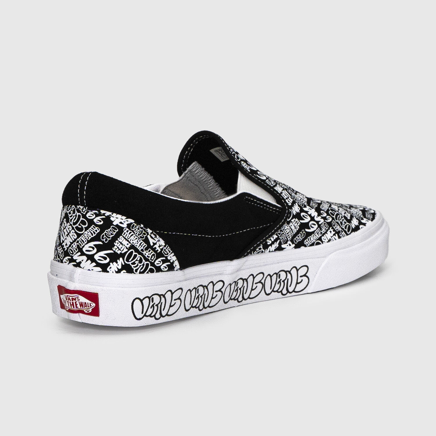 Vans slip on discount blanco y negro